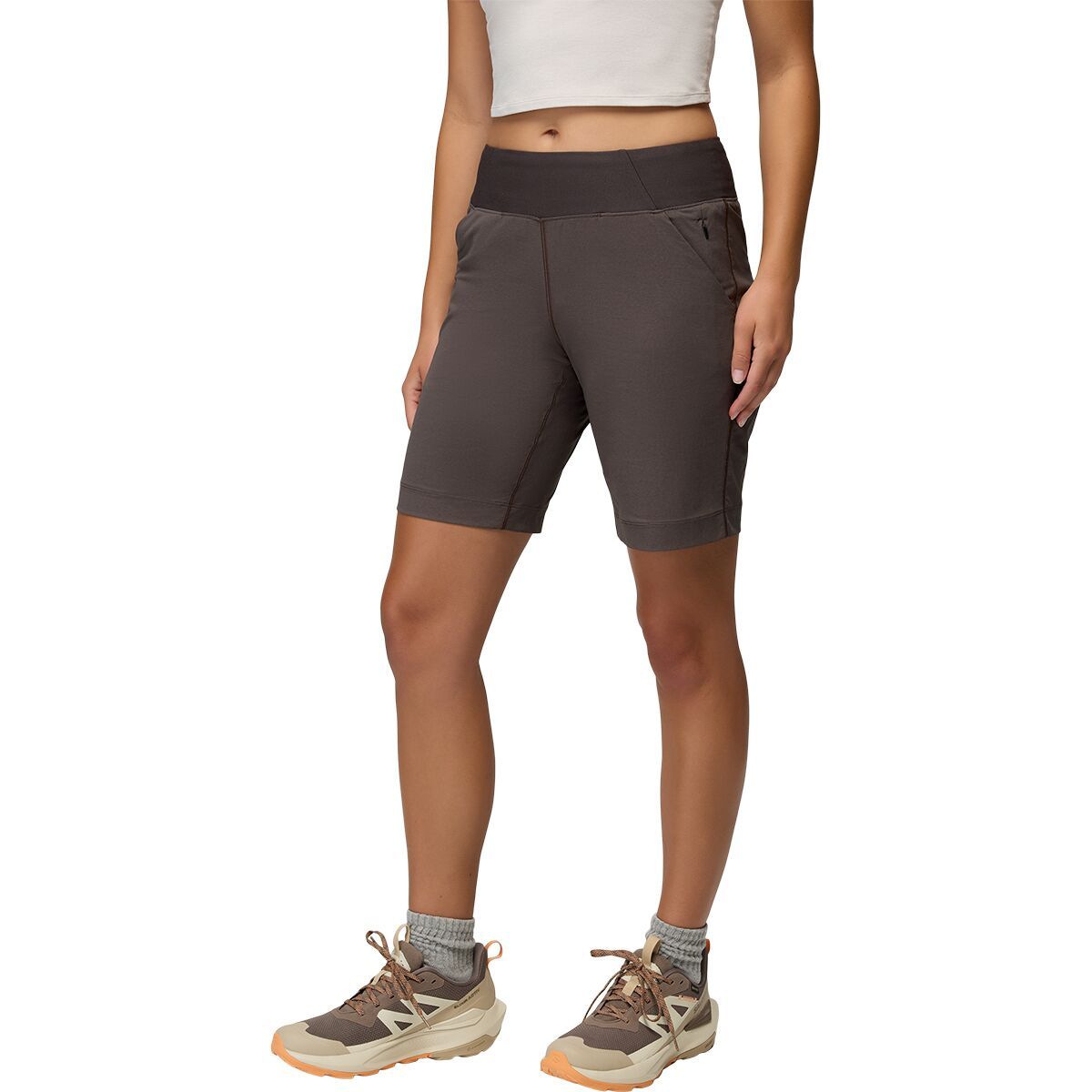 Image of prAna Koen Flat Front Short - Women's Basalt, S