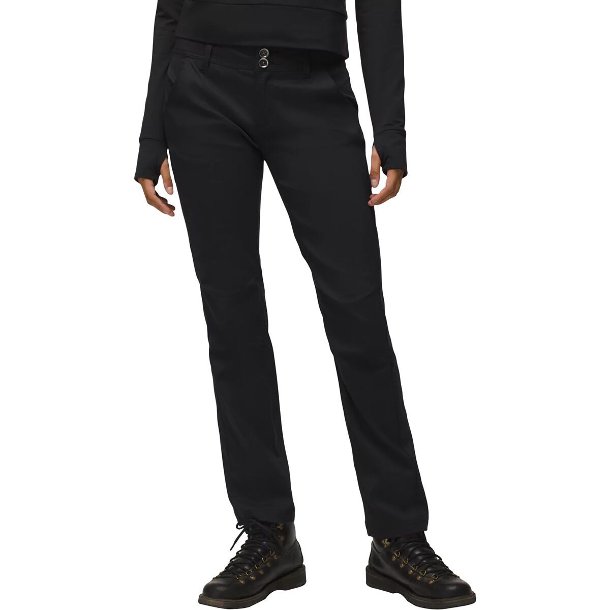 Image of prAna Halle Straight Pant - Women's Black, 6/Short