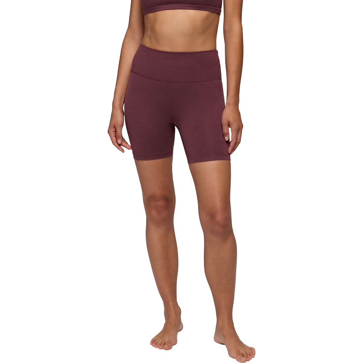 Image of prAna Heavana 6in Short - Women's Deep Vino Heather, S