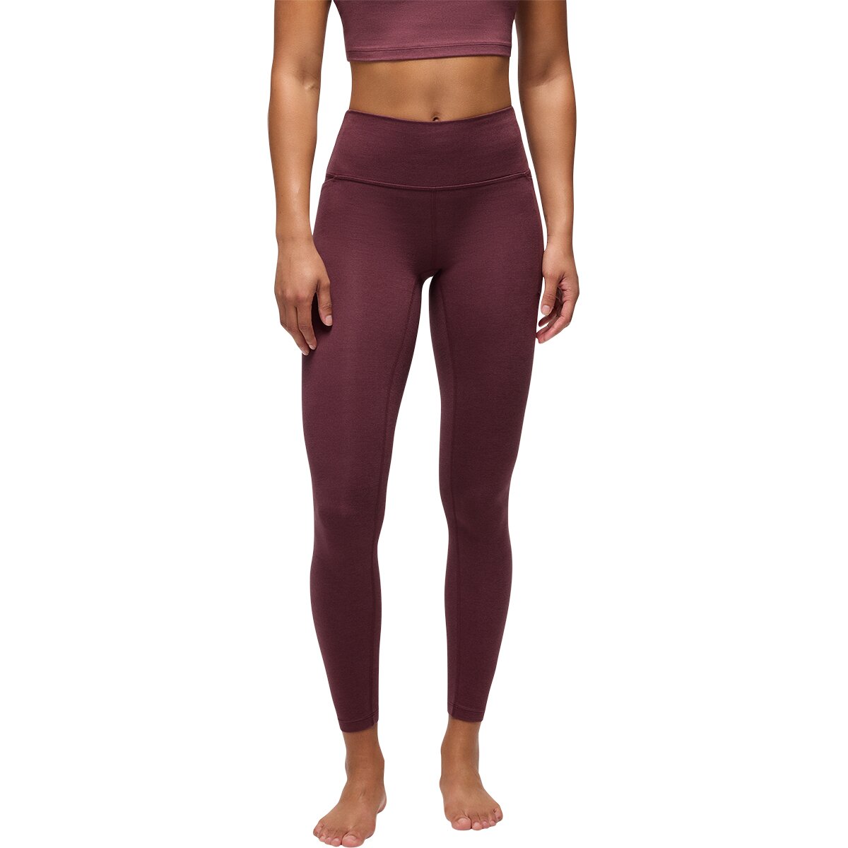 Image of prAna Heavana Pocket Legging - Women's Deep Vino Heather, XS