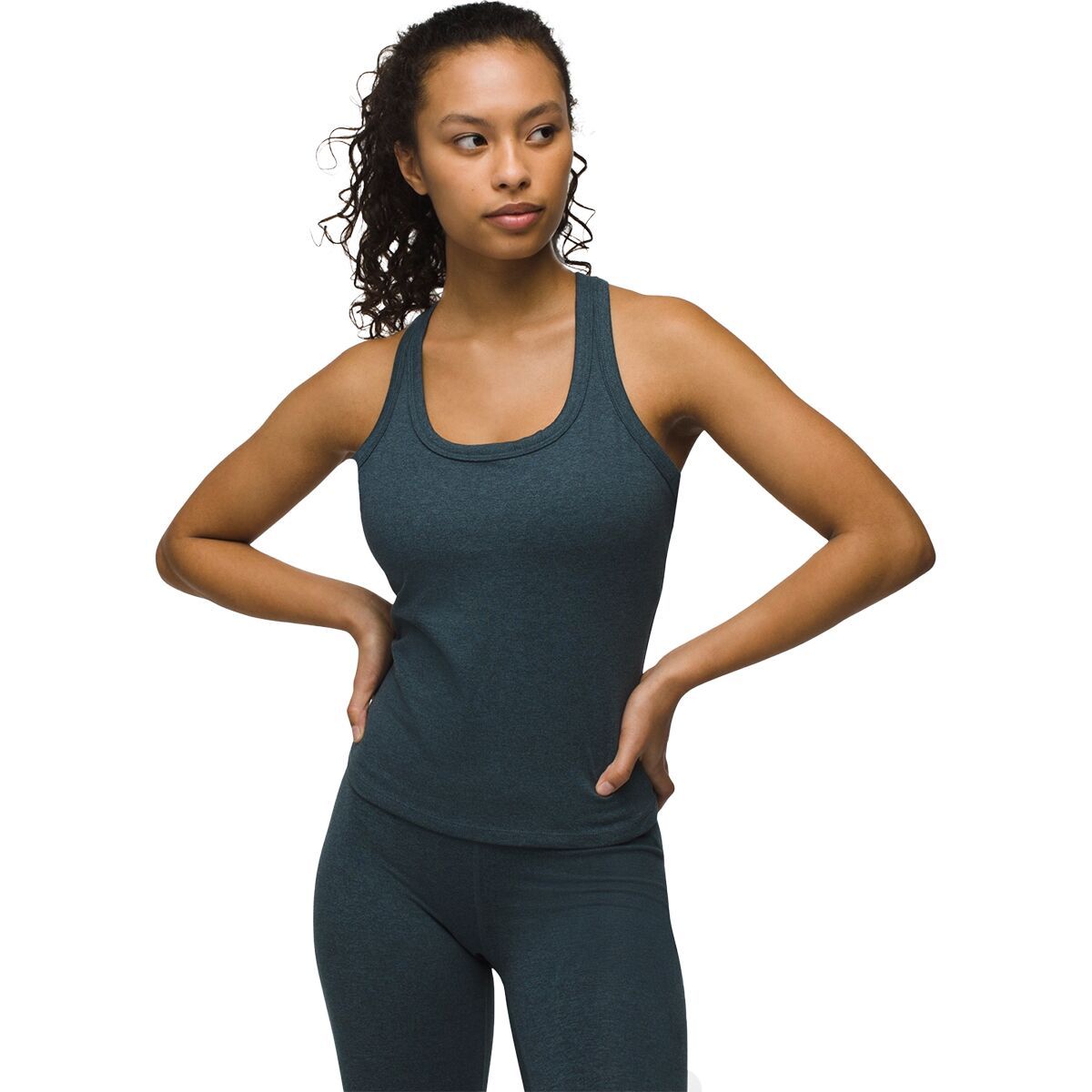 Image of prAna Heavana Racerback Tank Top - Women's Stormy Night Heather, L