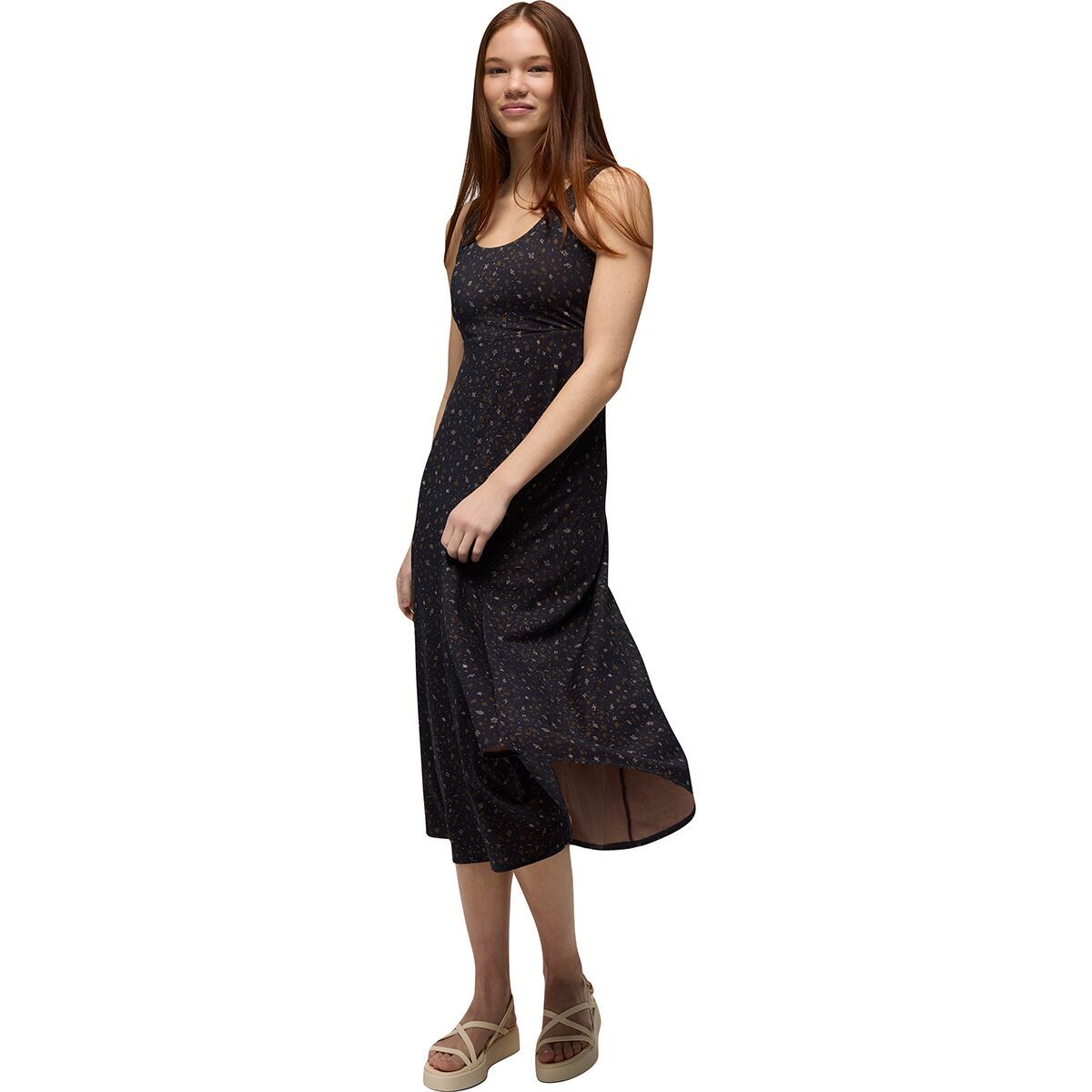 Image of prAna Lata Beach Dress - Women's Black Springtime, S