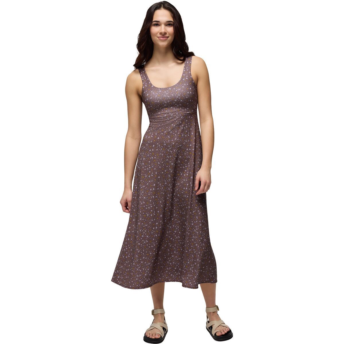 Image of prAna Lata Beach Dress - Women's Carob Springtime, L