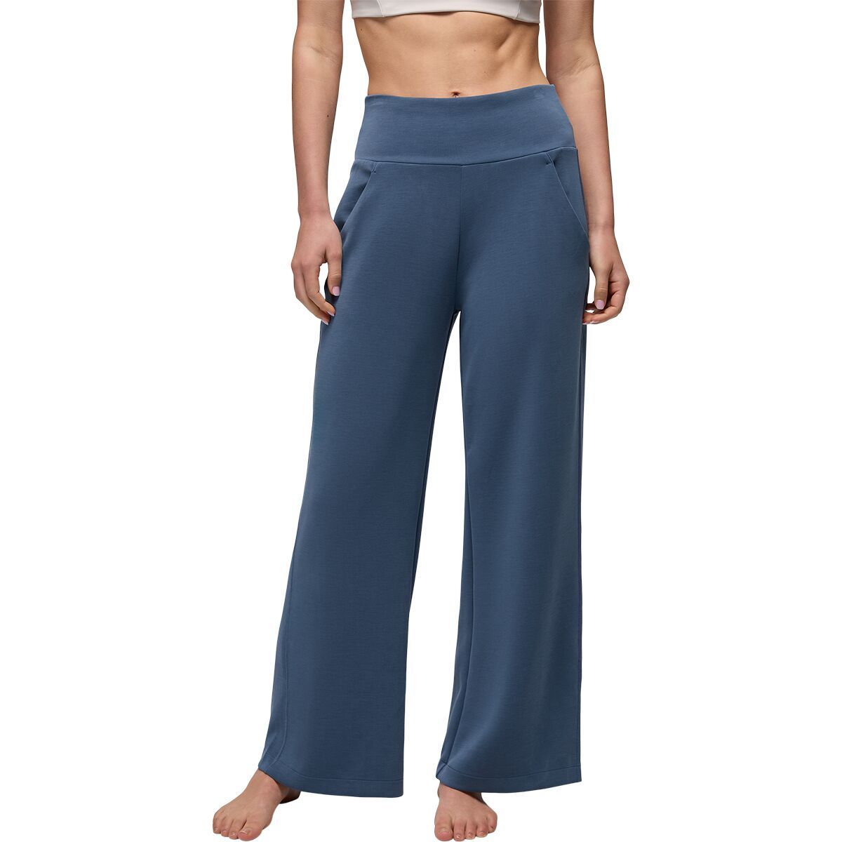 Image of prAna Shea Hot Spell Wide Leg Pant - Women's Bluff Blue, XL