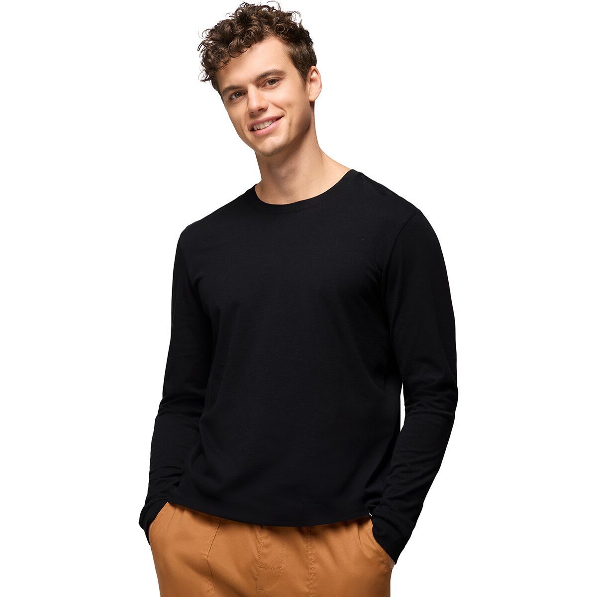 Image of prAna Everyday Long-Sleeve T-Shirt - Men's Black, M
