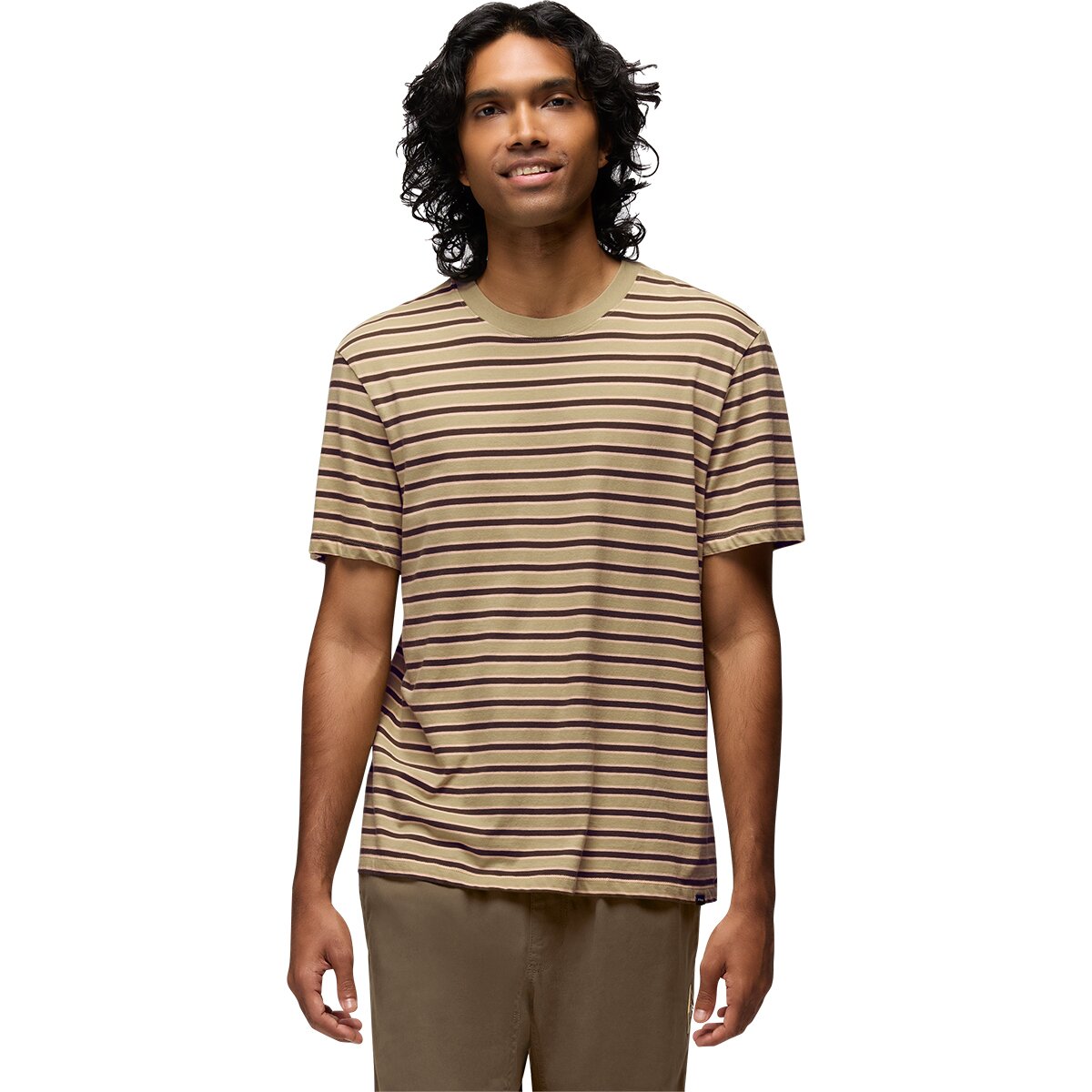 Image of prAna Everyday T-Shirt - Men's Jackfruit Stripe, S