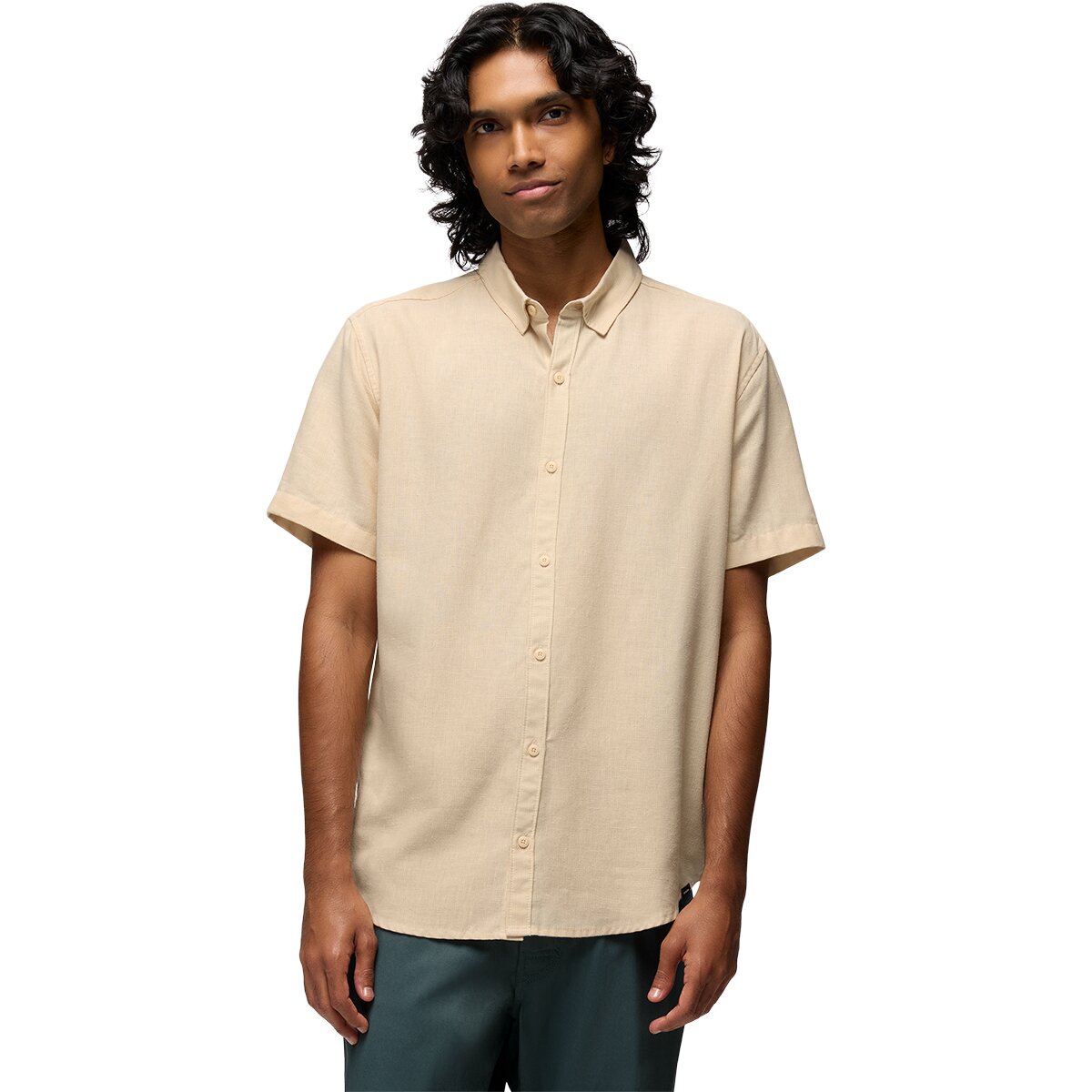 Image of prAna Lindores Slim Shirt - Men's Wheat, L
