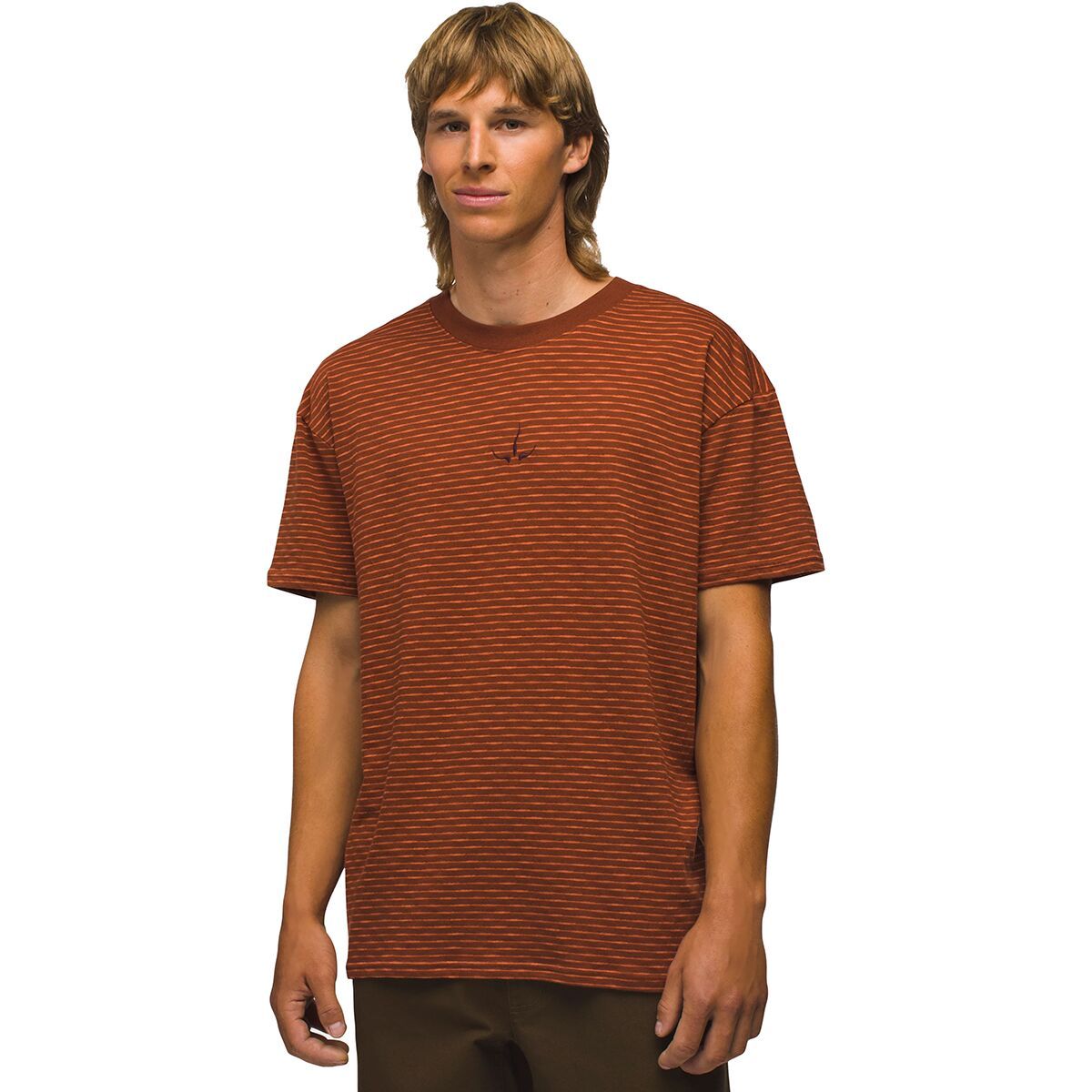prAna Paxton Striped T-Shirt - Men's Crimson, M