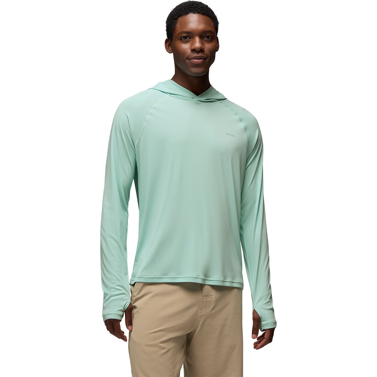 Image of prAna Sol Shade Hoodie - Men's Sea Glass, L