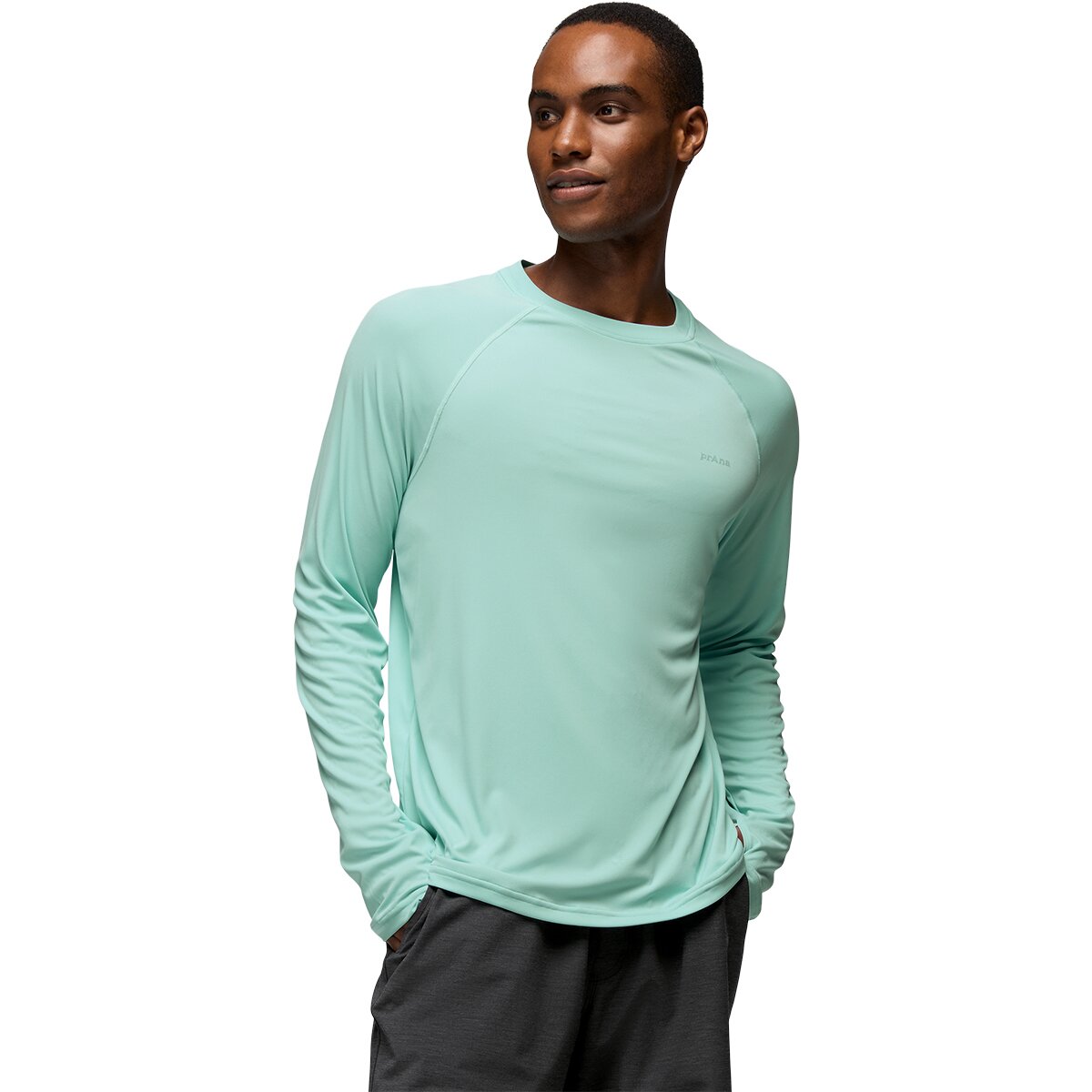 Image of prAna Sol Shade Long-Sleeve Crew - Men's Sea Glass, S