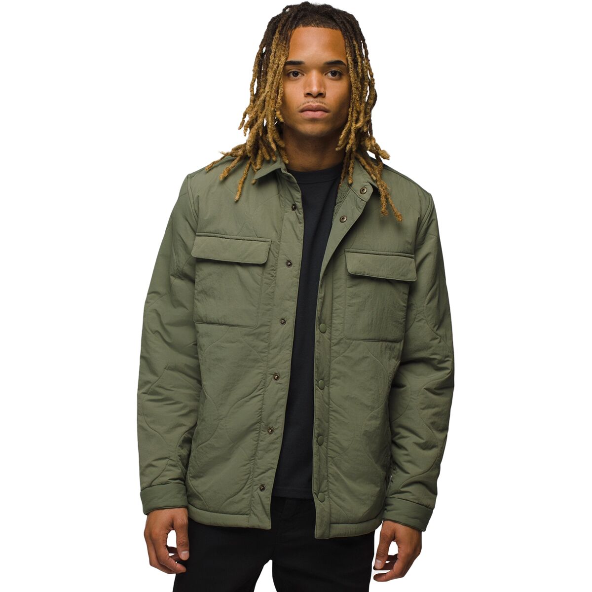 Image of prAna Encinitas Shacket - Men's Rye Green, XL