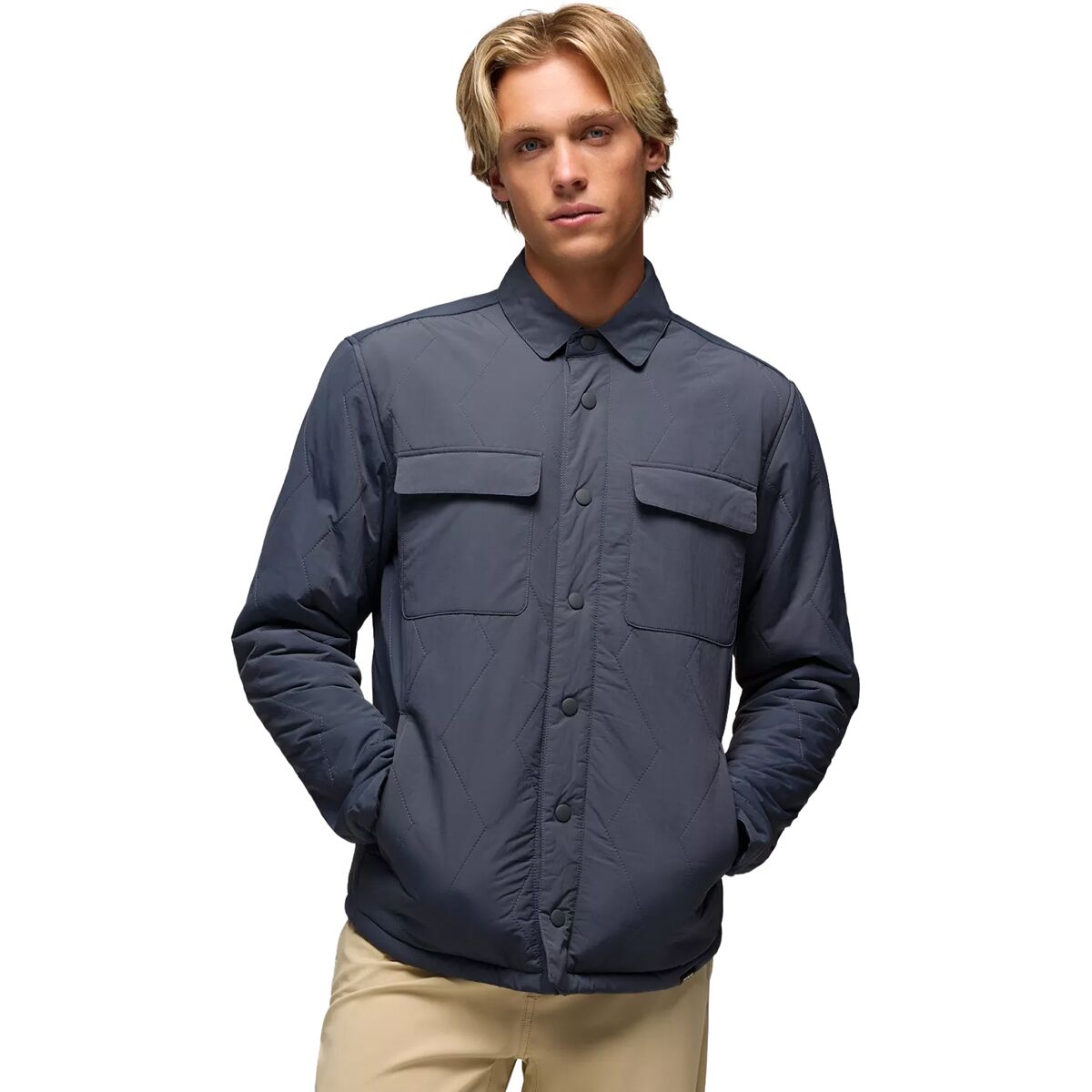 Image of prAna Encinitas Shacket - Men's Thundercloud, S