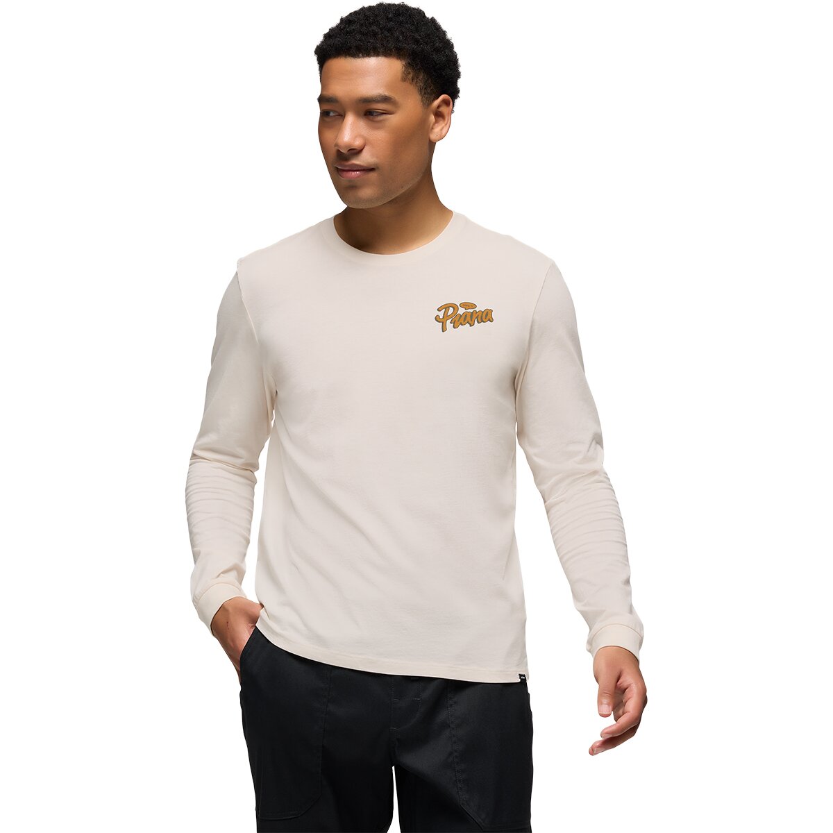 Image of prAna Everyday Graphic Long-Sleeve T-Shirt - Men's Canvas Open Your Mind, S