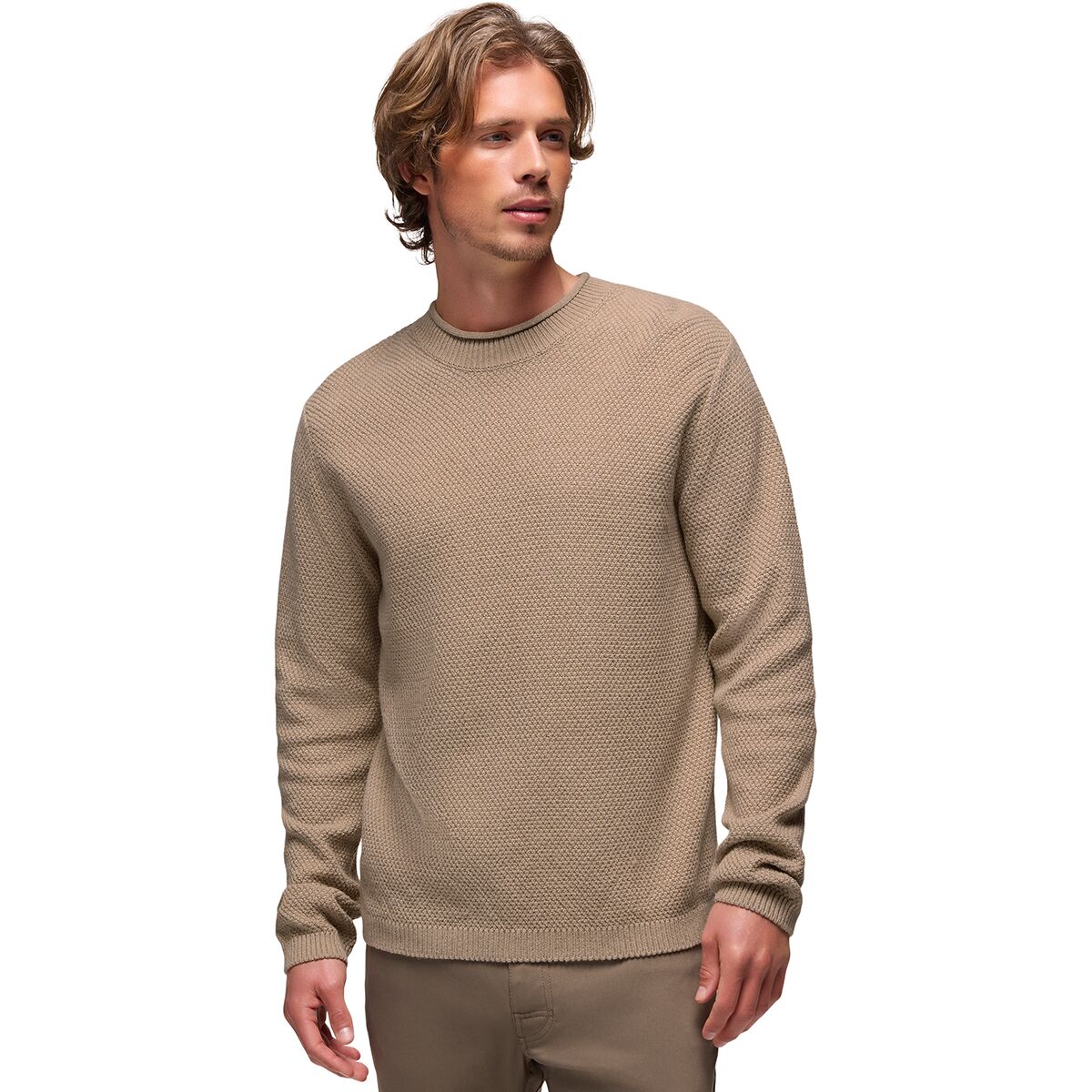 Image of prAna Forest Hill Sweater - Men's Oatmeal Heather, M