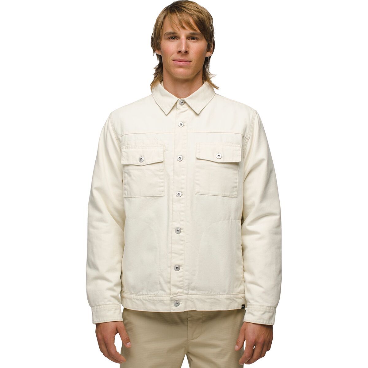 Image of prAna Grover Canvas Jacket - Men's Chalk, M