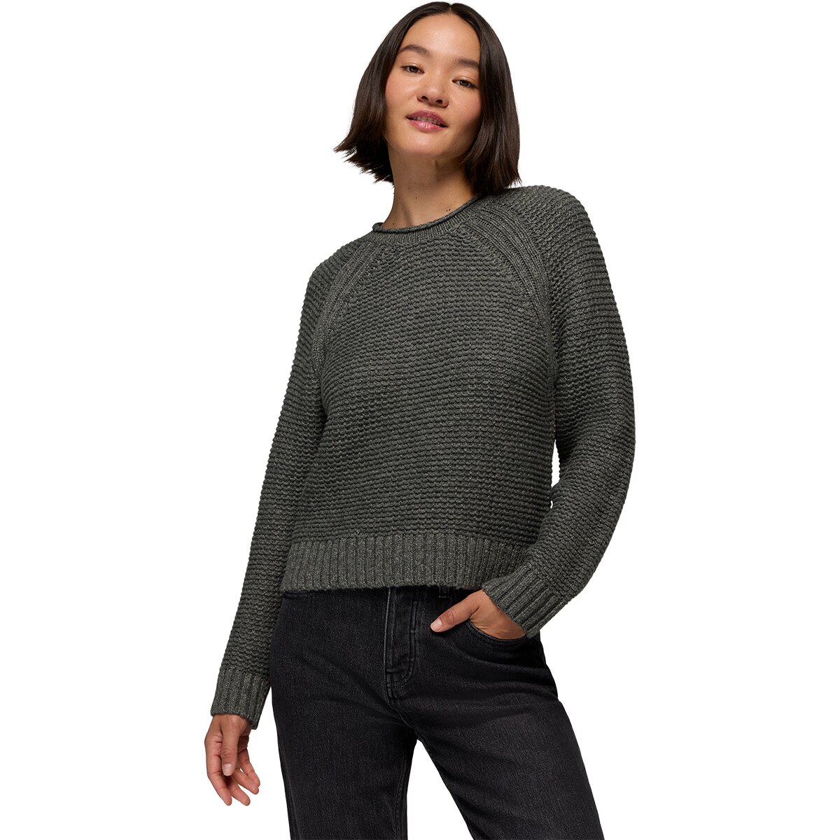 Image of prAna Cades Cove Sweater - Women's Heather Grey, M