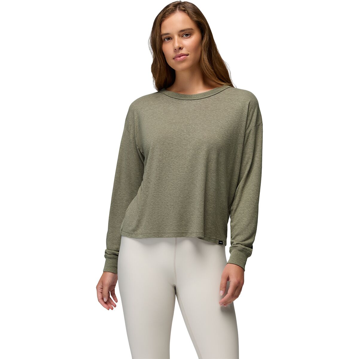 Image of prAna Cozy Up Long-Sleeve Crew - Women's Sage, M