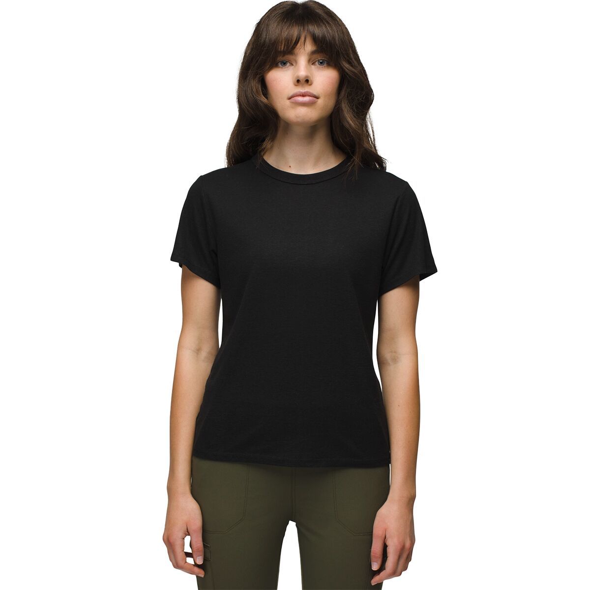 Image of prAna Cozy Up Short-Sleeve T-Shirt - Women's Black, XS
