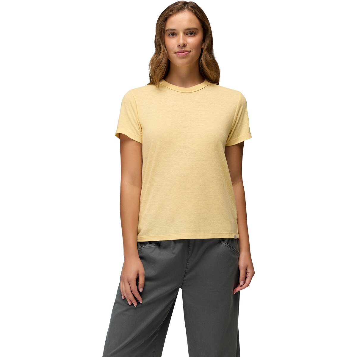 Image of prAna Cozy Up Short-Sleeve T-Shirt - Women's Vanilla Bean, S
