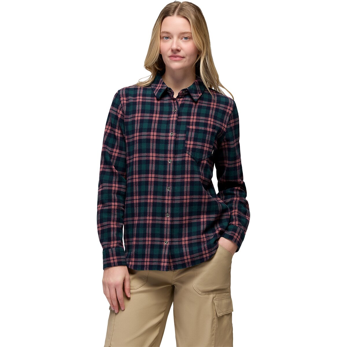 Image of prAna Golden Canyon Flannel Shirt - Women's Nautical, M
