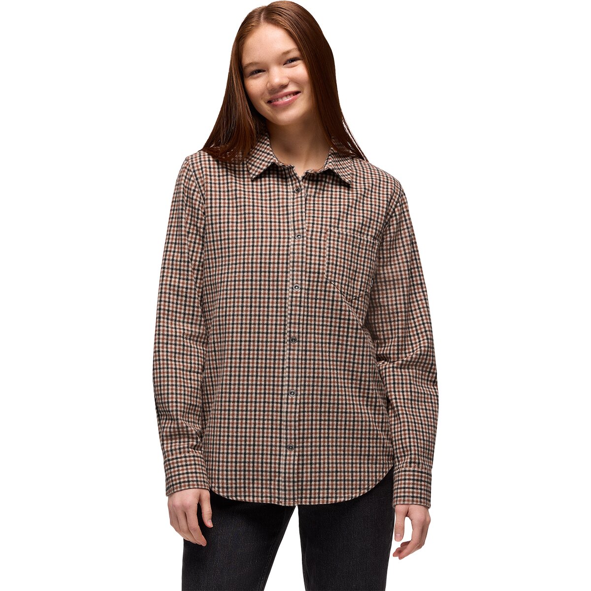 Image of prAna Golden Canyon Flannel Shirt - Women's Tawny, M
