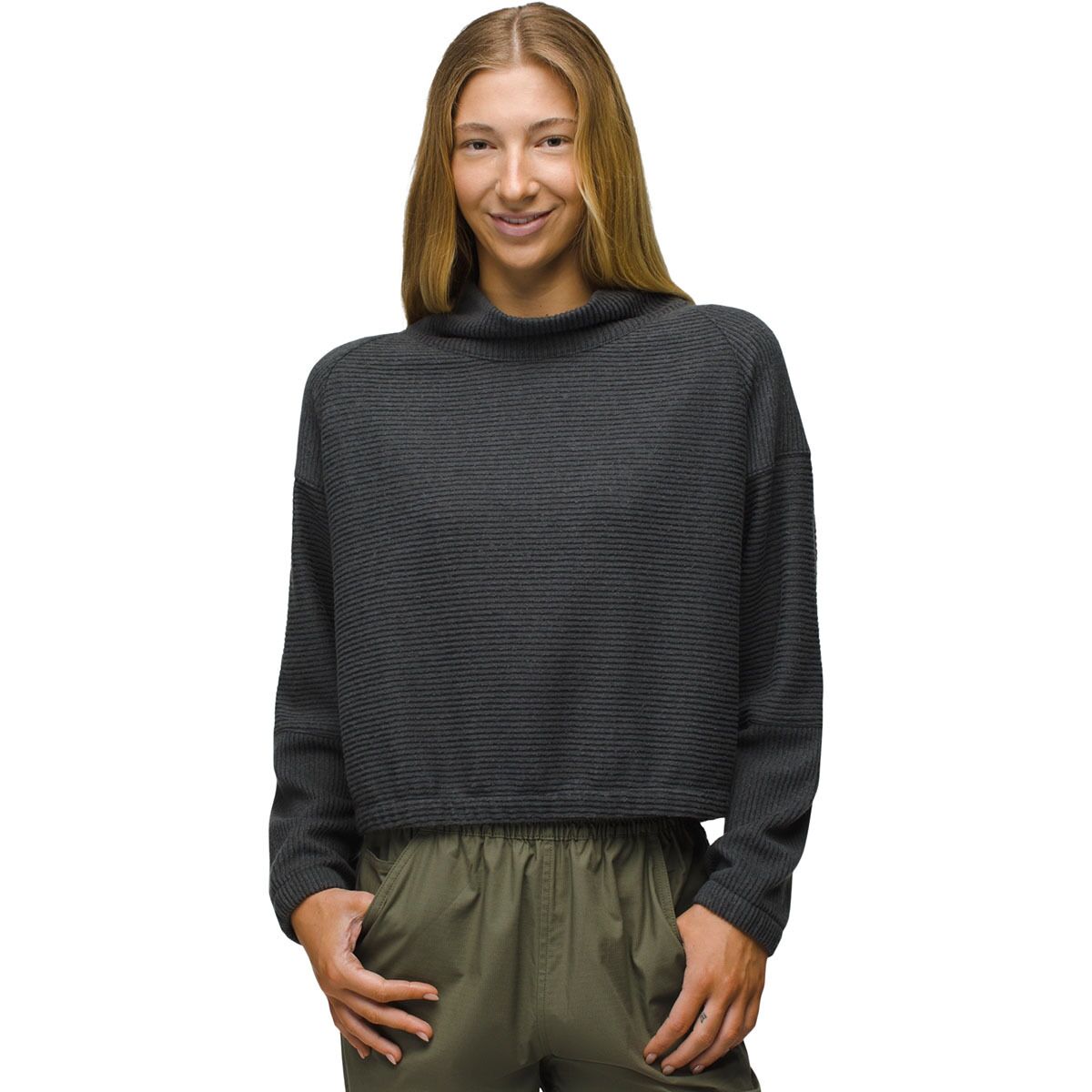 prAna prAna Olivia Long-Sleeve Sweater - Women's Charcoal, XS