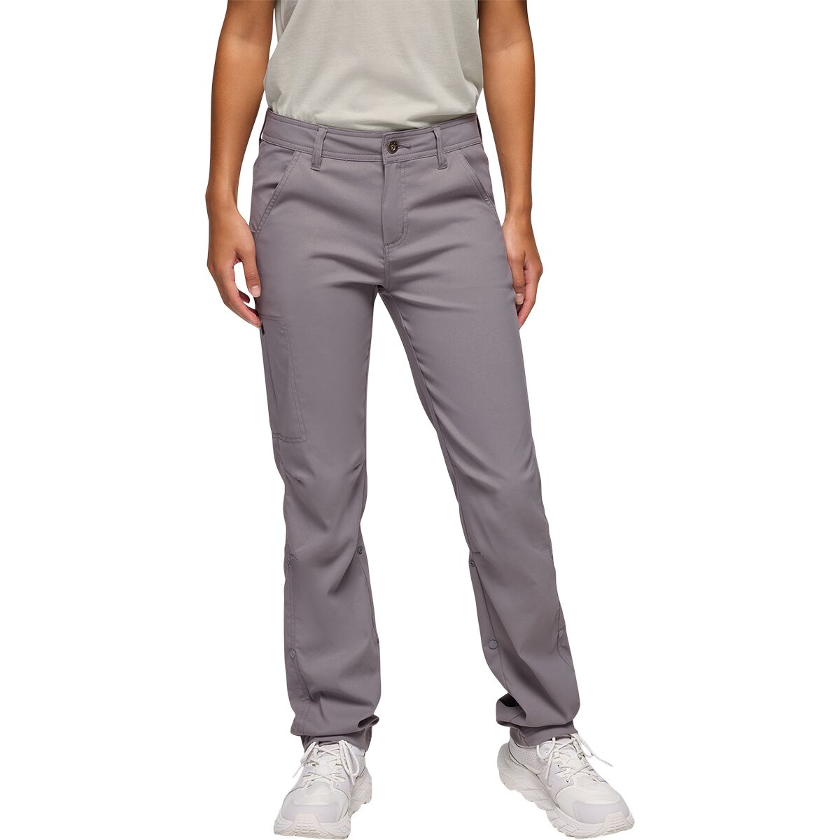 Image of prAna Stretch Zion Mid-Rise Pant - Women's Pewter, 4/Reg