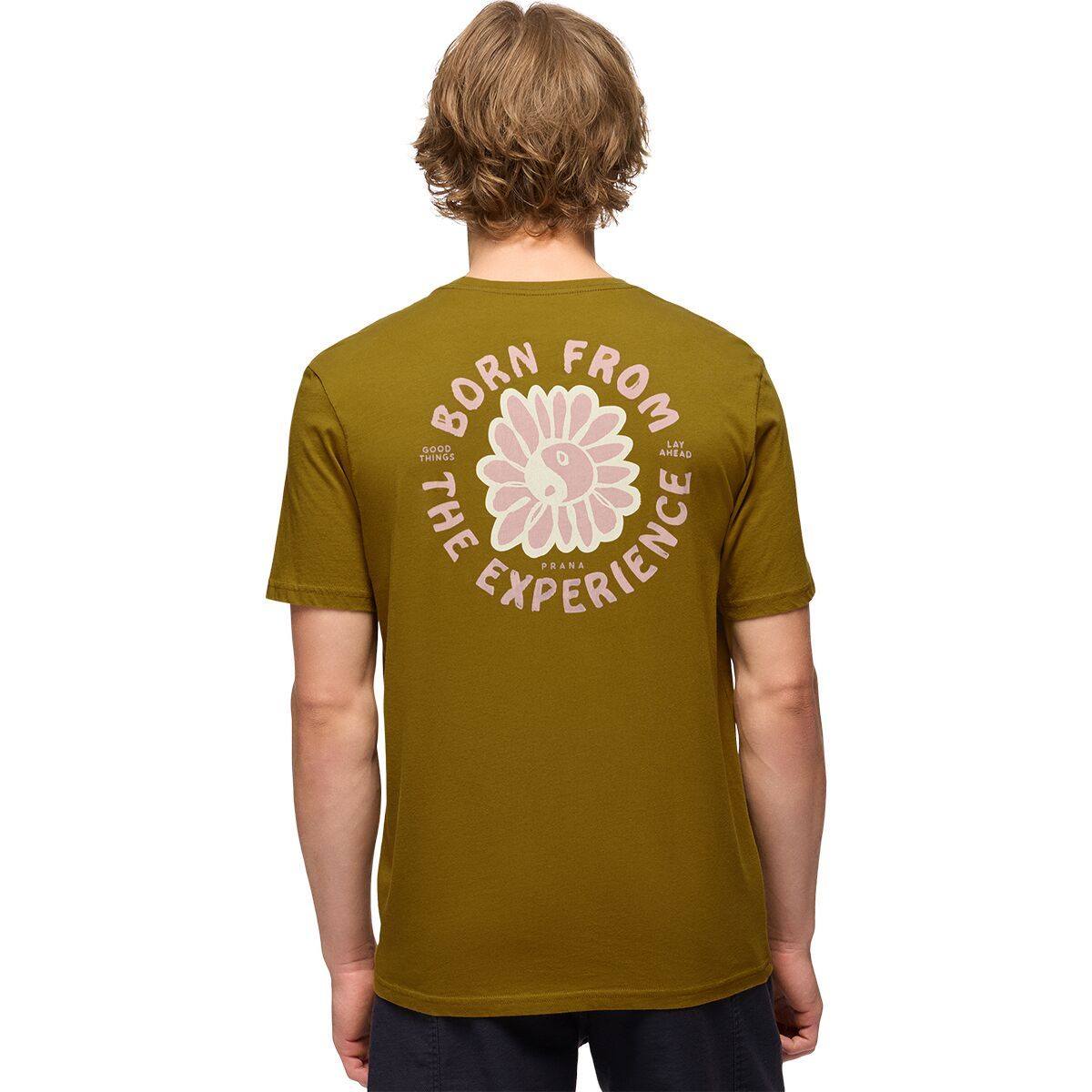 Image of prAna Outdoor Optimist T-Shirt - Men's Retro Olive, S
