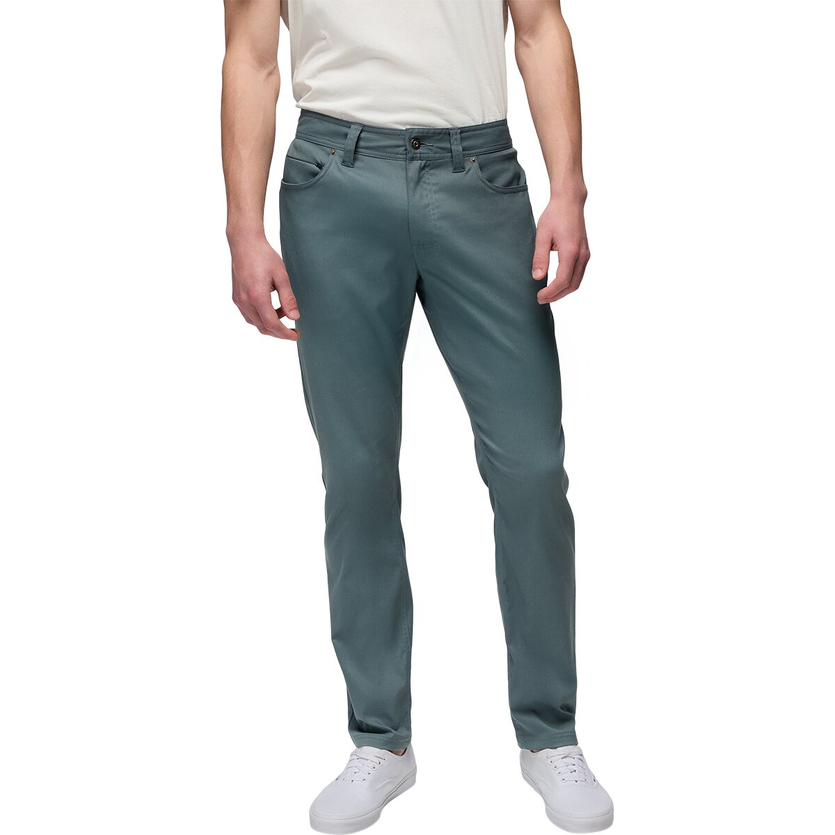 Image of prAna Stretch Zion 5-Pocket Slim Pant - Men's Grey Blue, 34x34