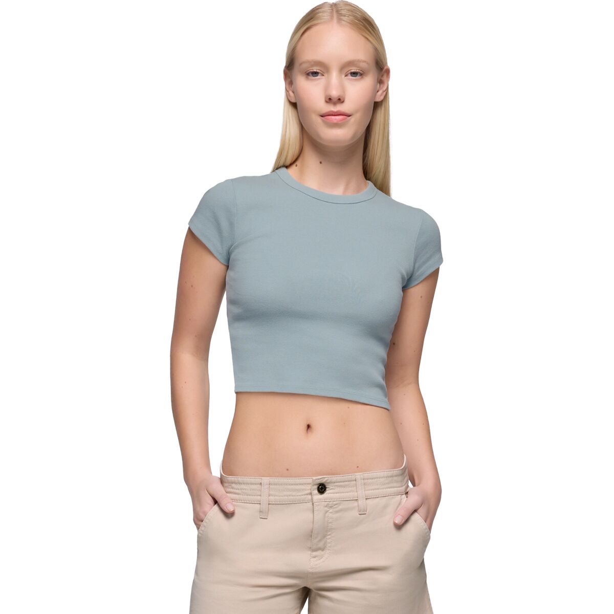 prAna prAna Baby Rib Short-Sleeve T-Shirt - Women's Saltwater, XS