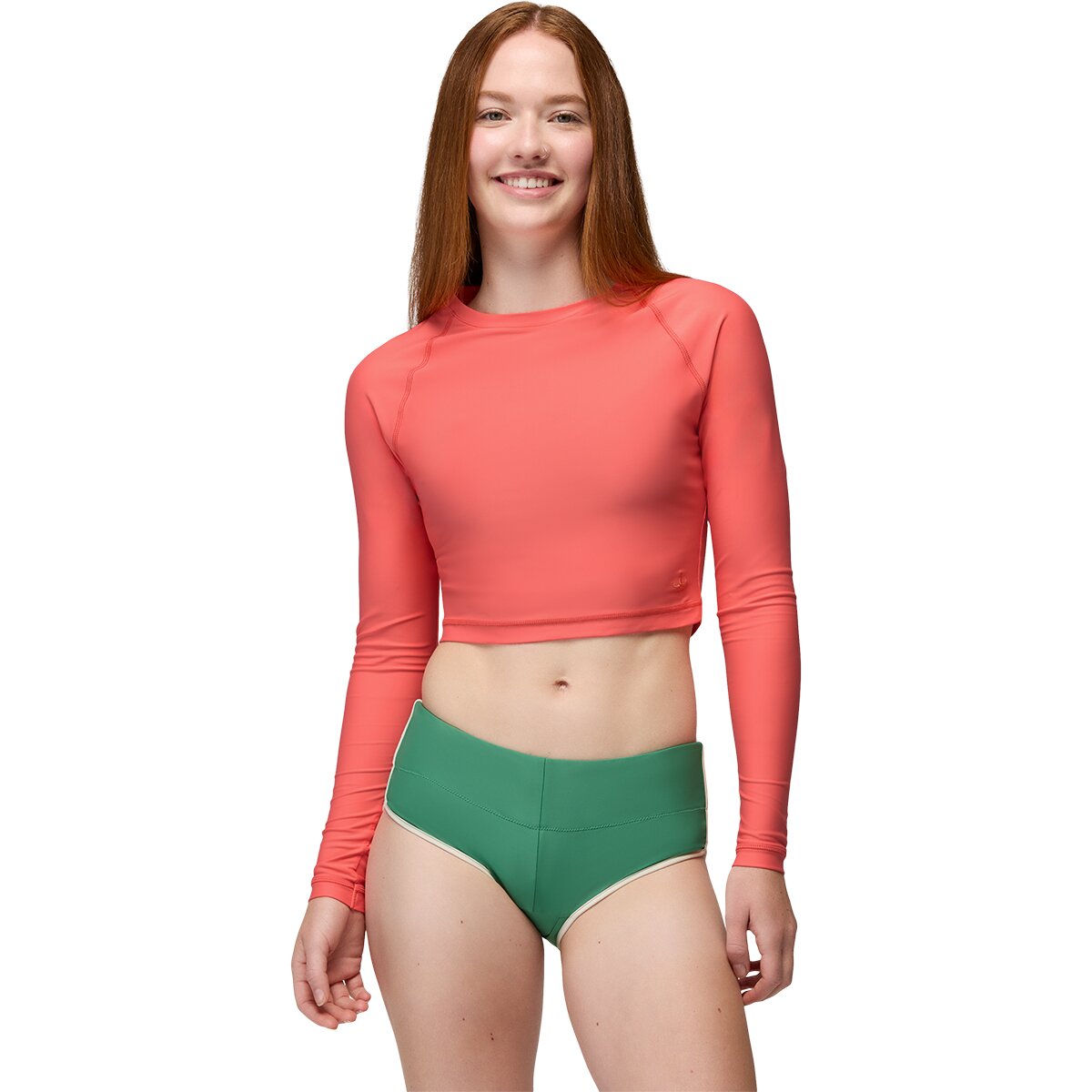 Image of prAna Baja Bound Rashguard - Women's Guava Pop, S