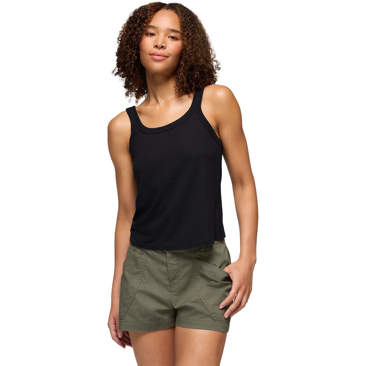 Image of prAna Cozy Up Scoop Tank Top - Women's Black, XS