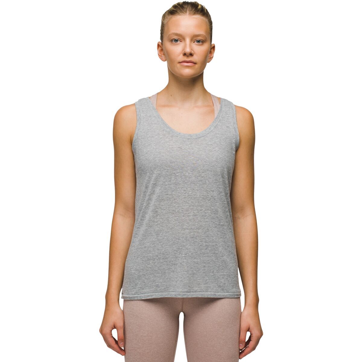 Image of prAna Cozy Up Scoop Tank Top - Women's Heather Grey, S