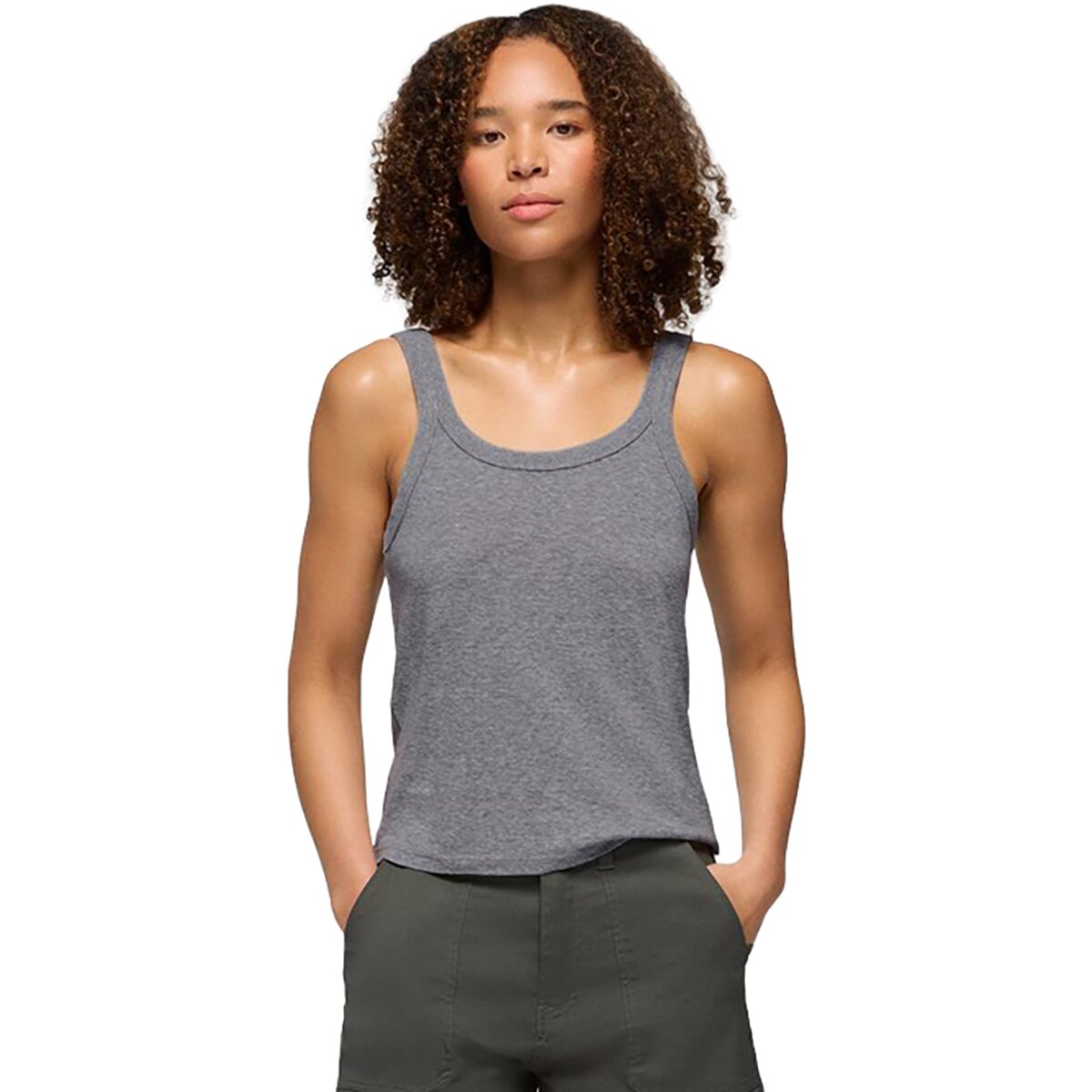 Image of prAna Cozy Up Scoop Tank Top - Women's Heather Grey, M