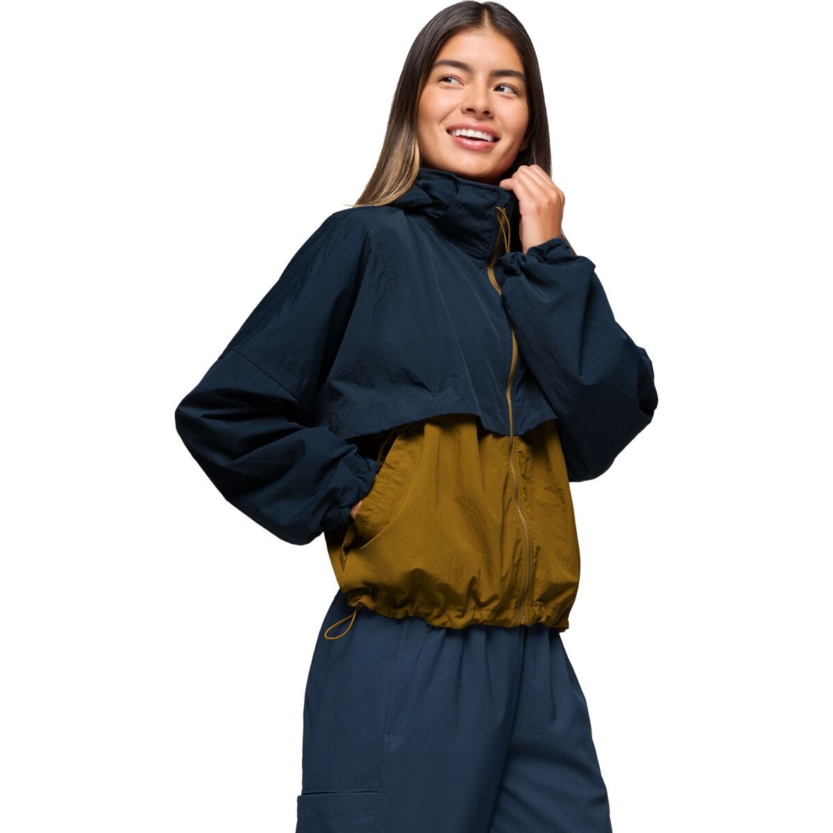 prAna Encinitas Windbreaker - Women's Retro Olive/Stormy Night, XL