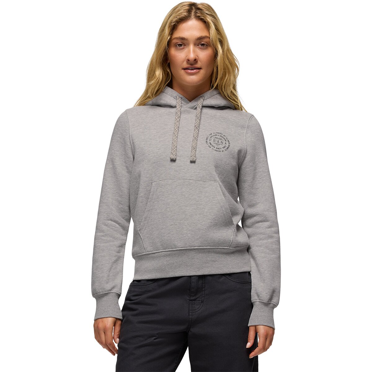 Image of prAna Everyday Graphic Hoodie - Women's Heather Grey Simple Story, S
