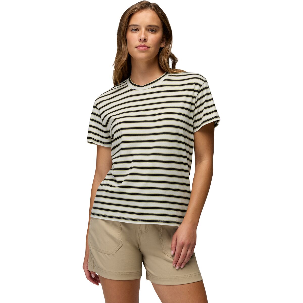 Image of prAna Everyday T-Shirt - Women's Alba Stripe, XS