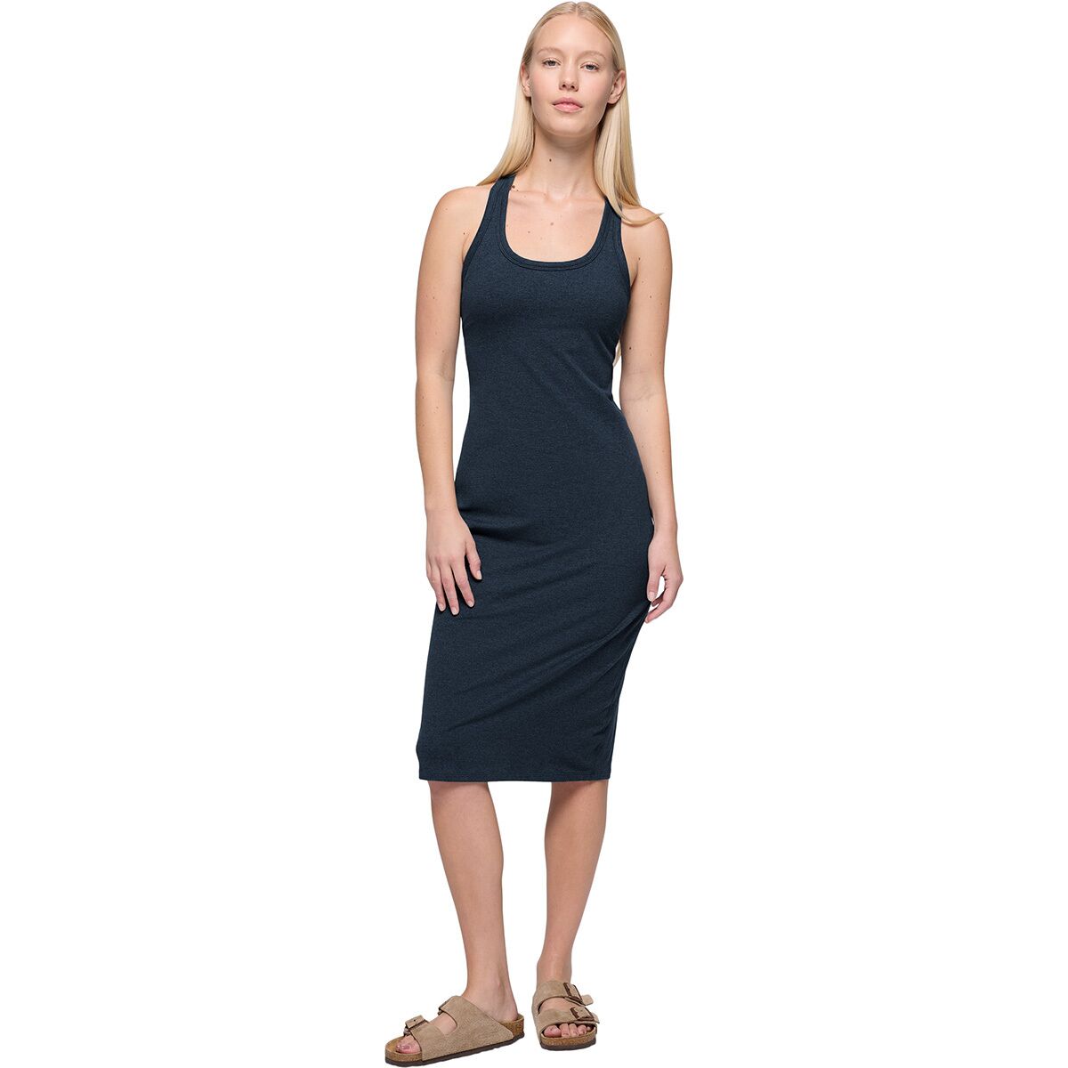 Image of prAna Heavana Racerback Midi Dress - Women's Stormy Night Heather, XL