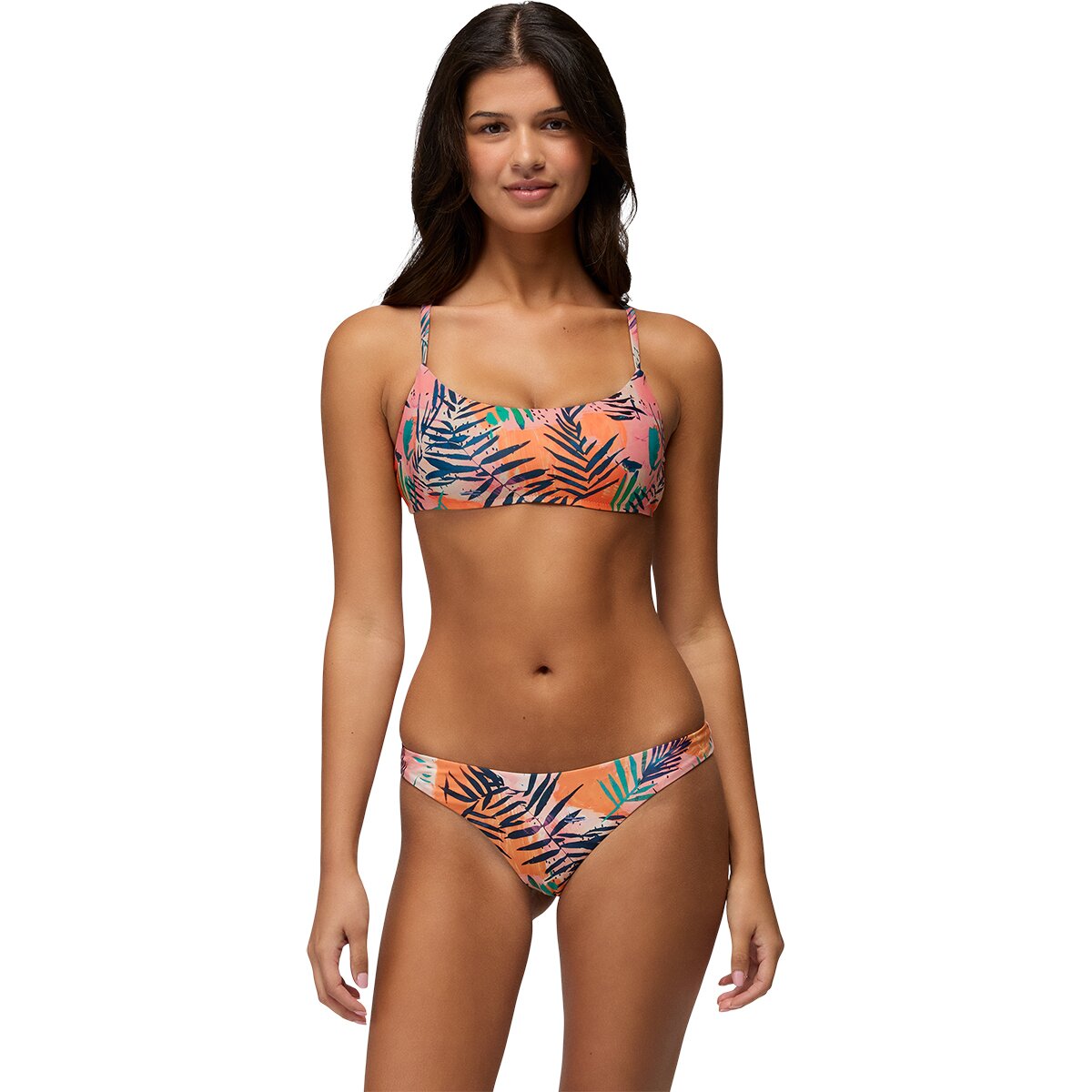 Image of prAna Lahari Classic Bikini Bottom - Women's Papaya Island Fever, M