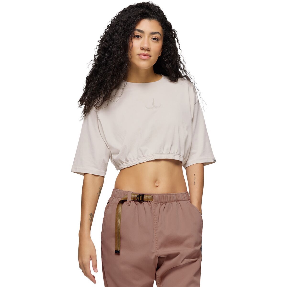 Image of prAna Ninety Three Cinch T-Shirt - Women's Almond, L