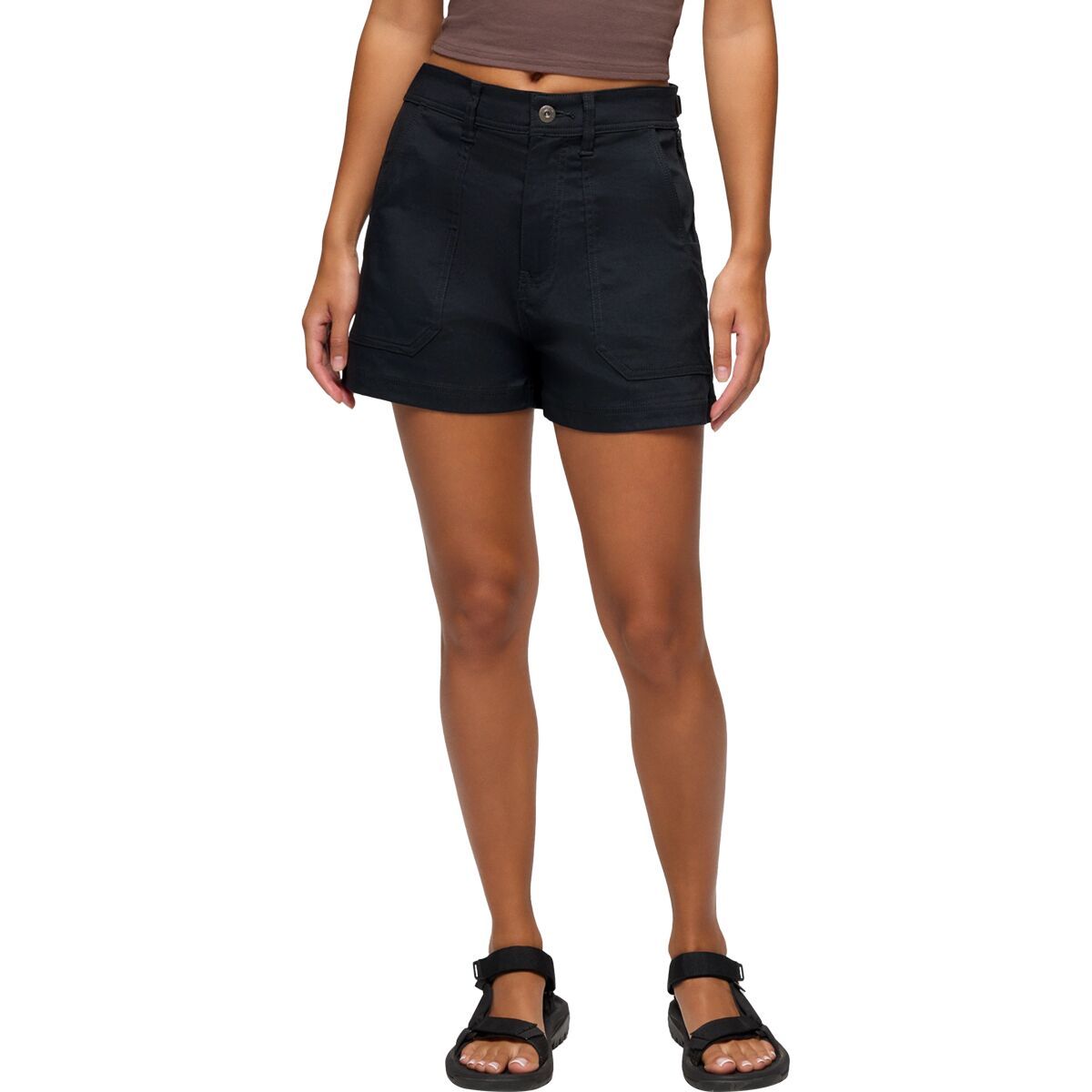 Image of prAna Stretch Zion 3in Cargo Short - Women's Black, 10