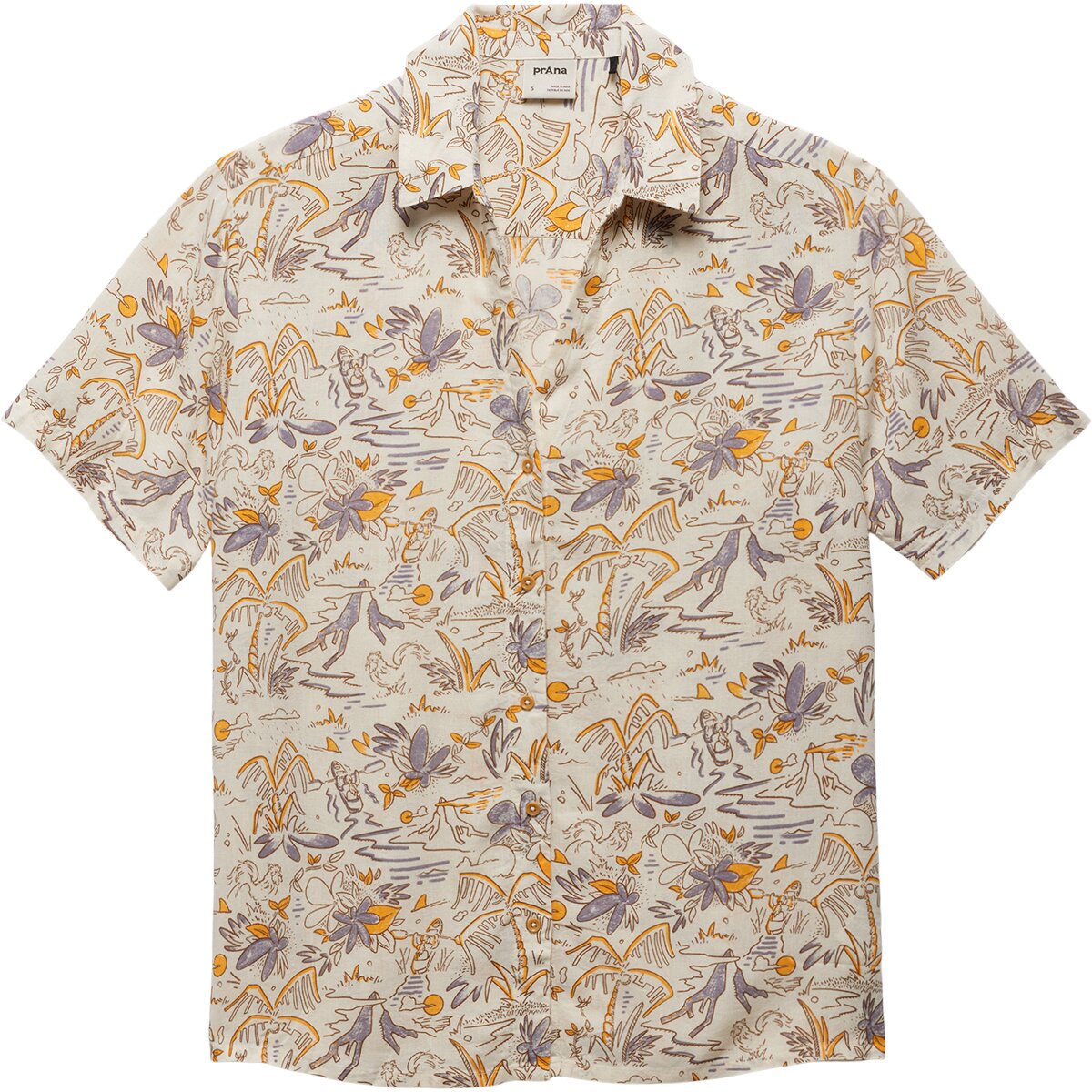 prAna prAna The Bahamas Button-Up Top - Women's Beach Pebble Vacation, M