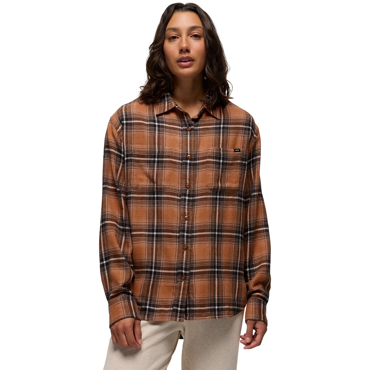 Image of prAna Cabin Core Flannel Shirt - Women's Tawny, XL