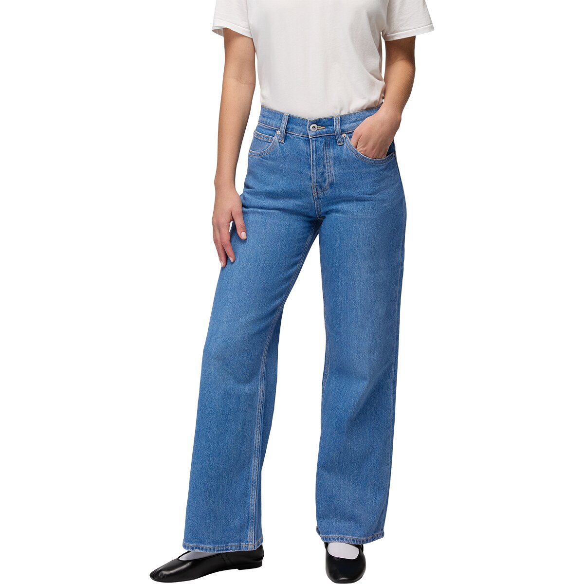 Image of prAna Carlsbad 760 Wide Leg Jean - Women's Sea Salt, 30x32