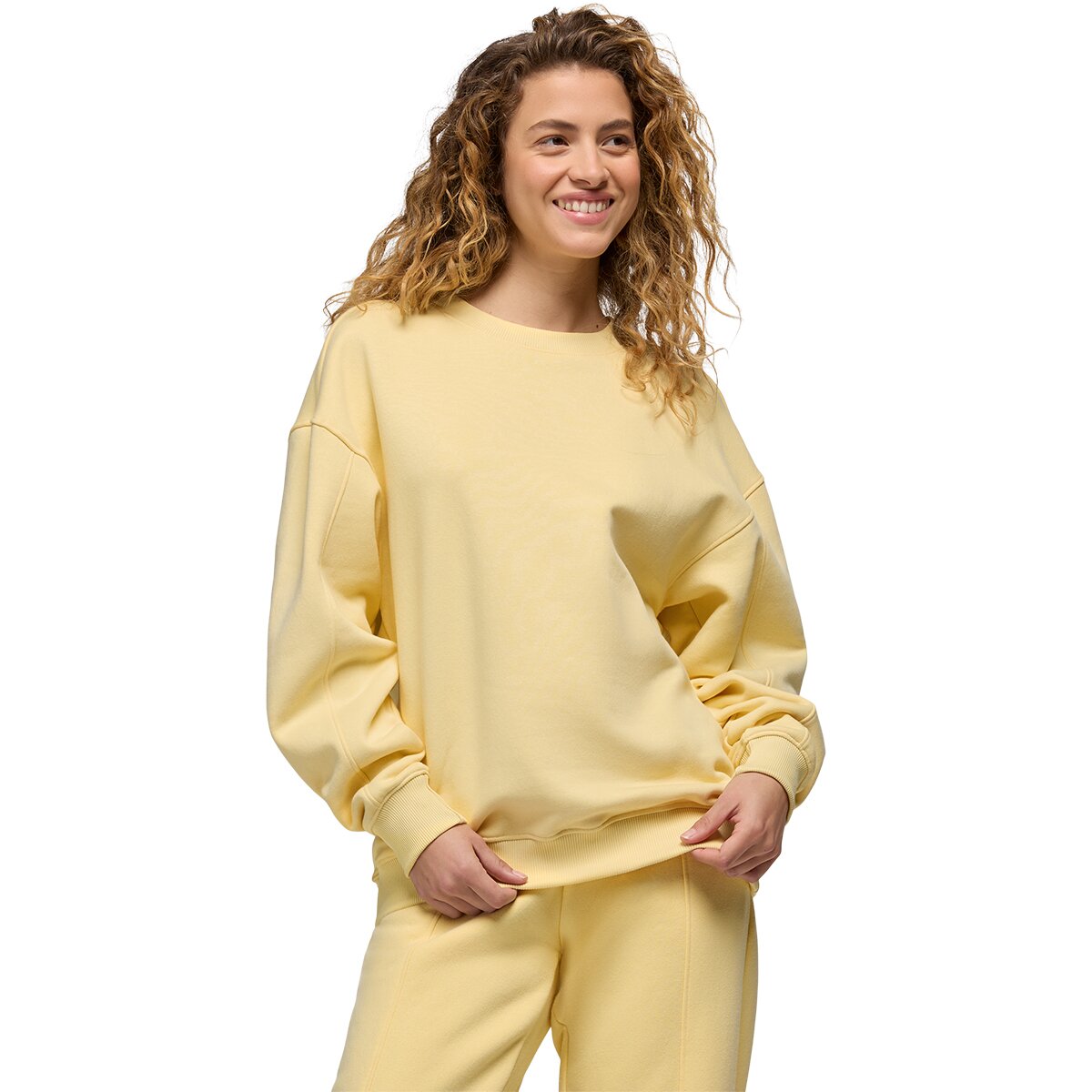 Image of prAna DreamFleece Crew Sweatshirt - Women's Vanilla Bean, M