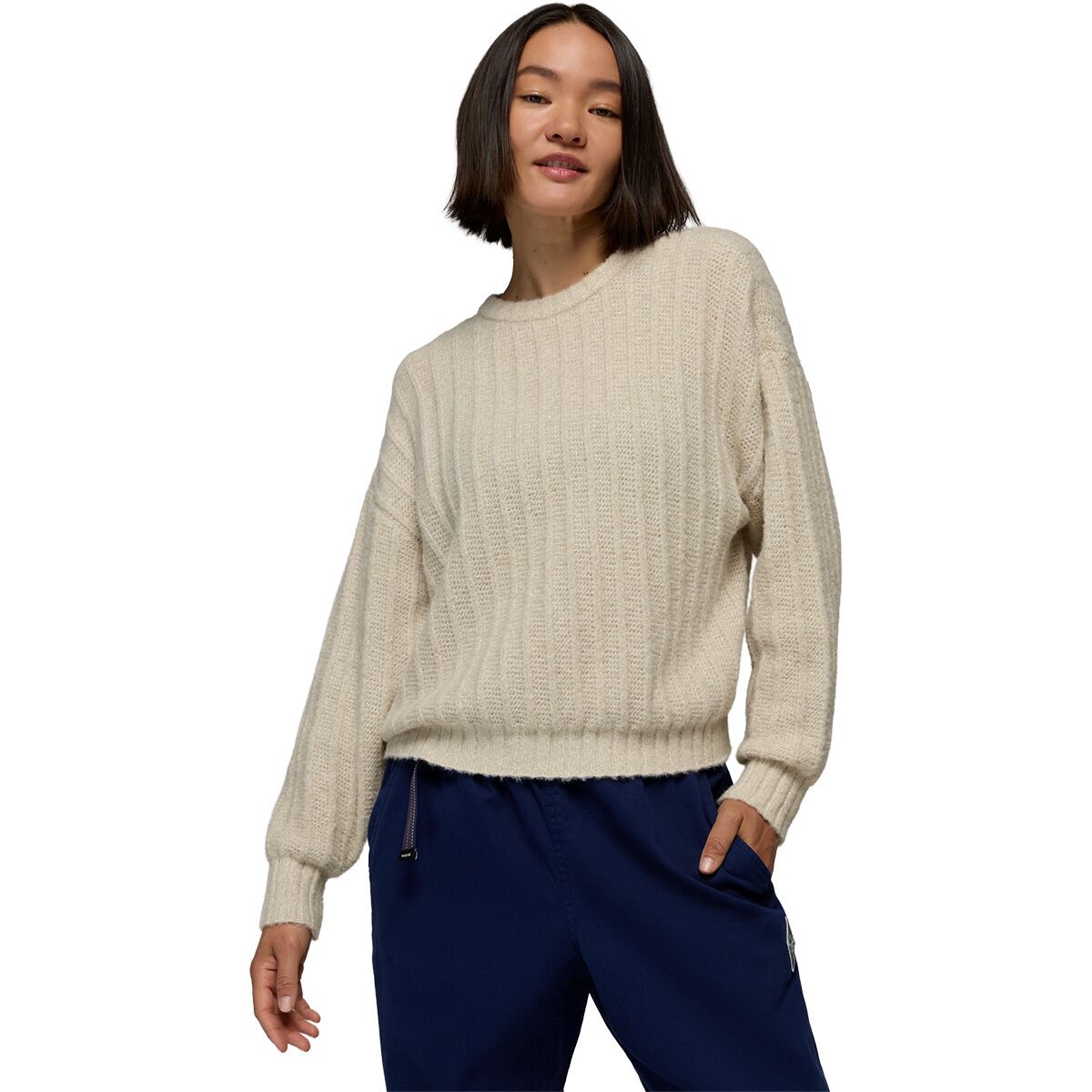 Image of prAna Emberbrook Sweater - Women's Almond Heather, XL