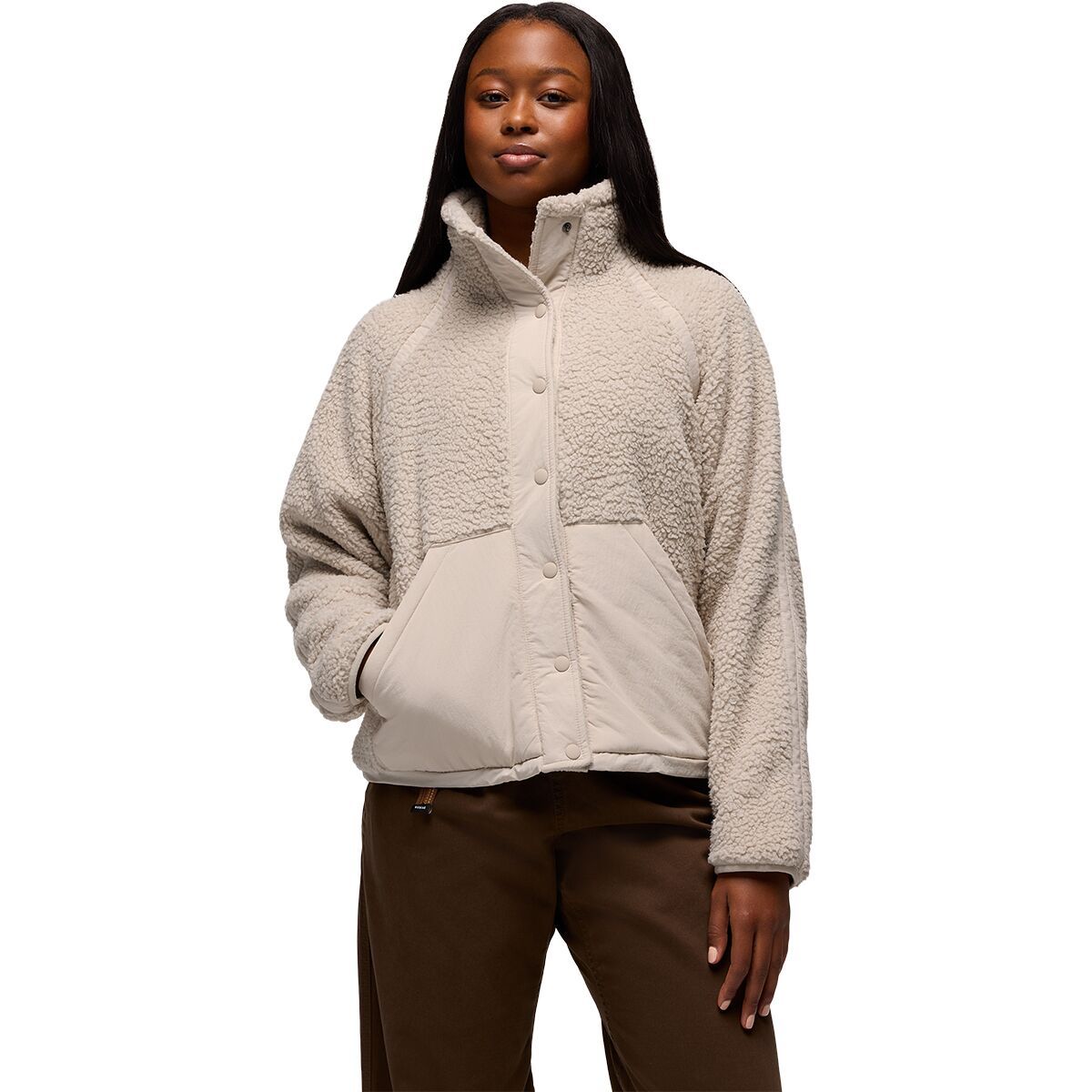 Image of prAna Encinitas Fleece Jacket - Women's Almond, M