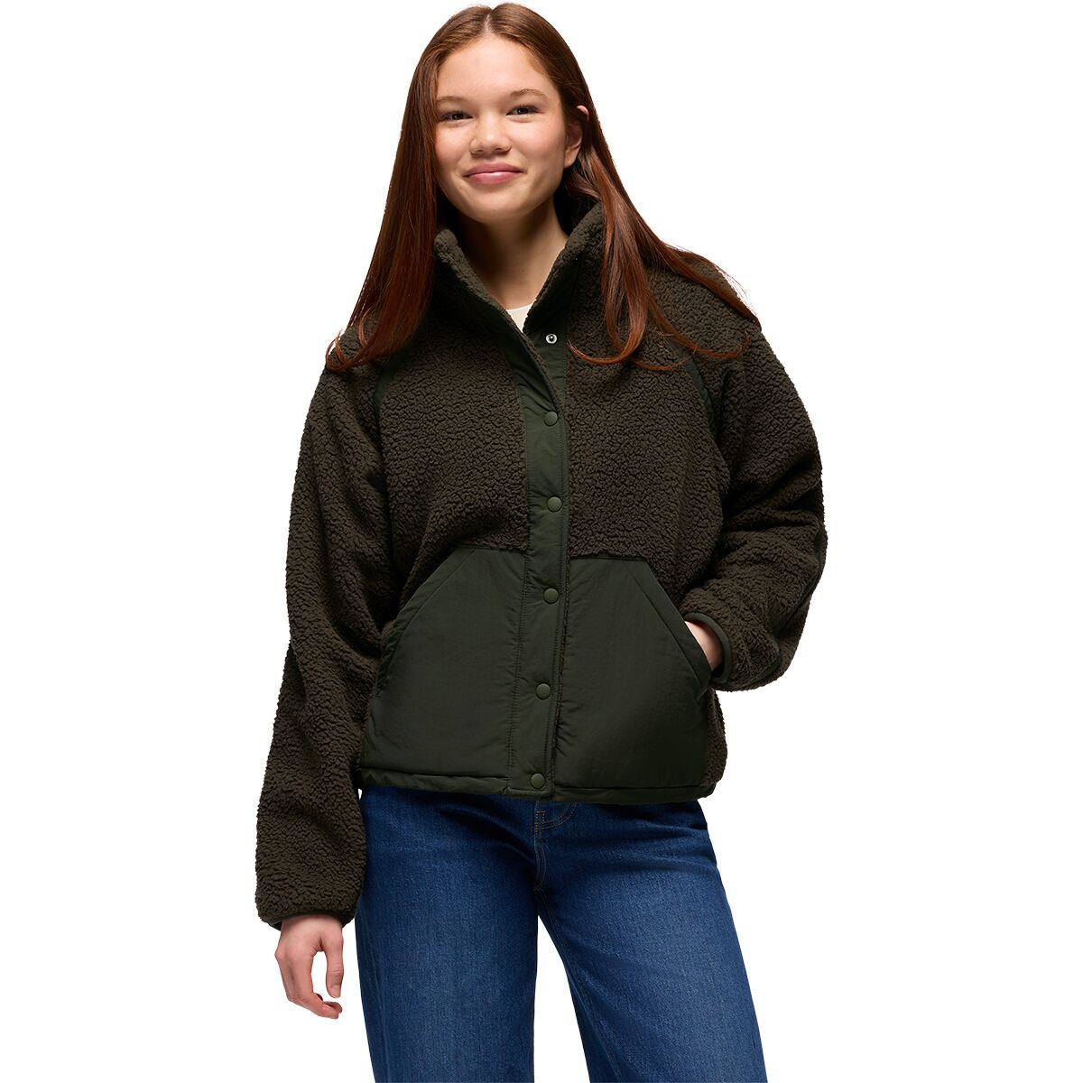 Image of prAna Encinitas Fleece Jacket - Women's Nori, M