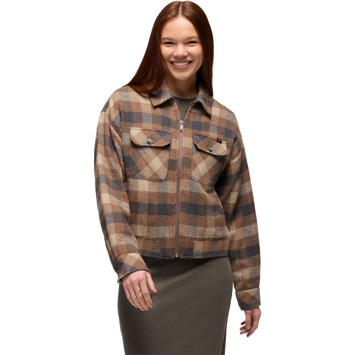 Image of prAna Excursions Flannel Jacket - Women's Shroom, XL