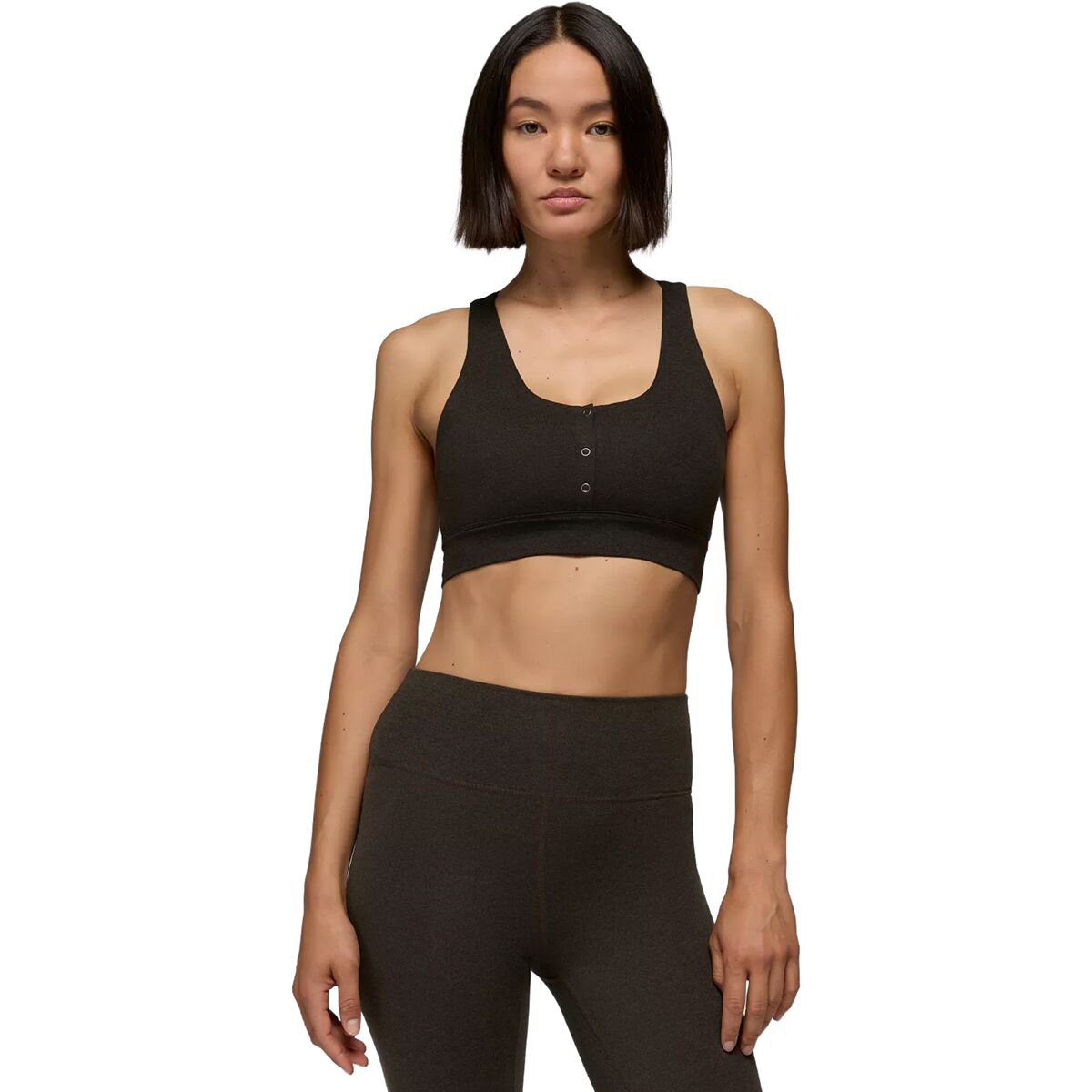 Image of prAna Heavana Henley Bra - Women's Nori Heather, XS